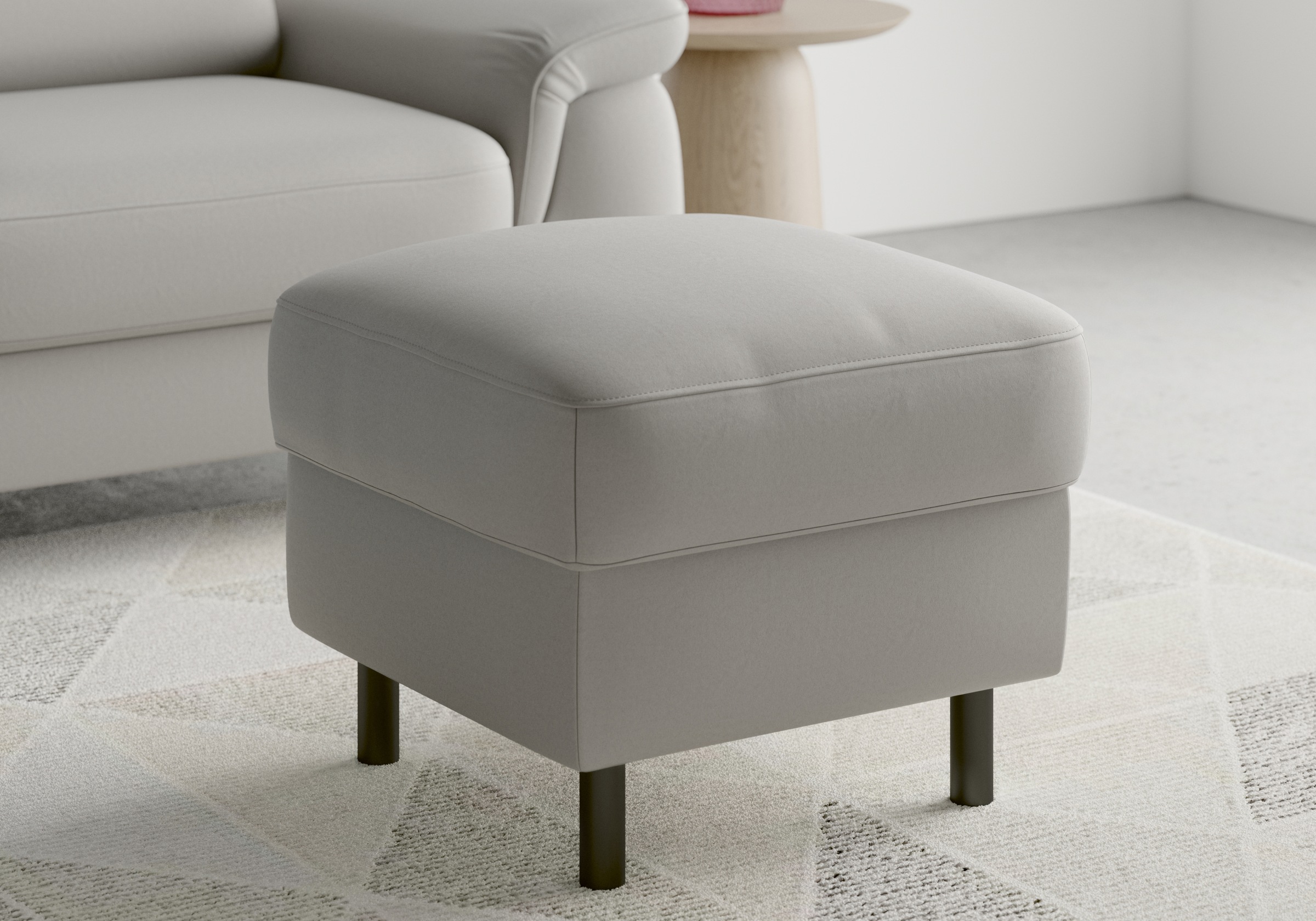 sit&more Stauraumhocker »Sinatra«, Sitzfläche ist abnehmbar, mattschwarze Metallfüße
