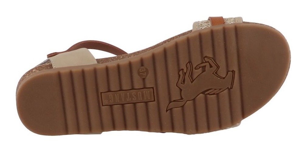 Mustang Shoes Riemchensandale »Nannette«  Sommerschuh, Sandalette mit verstellbaren Riemchen