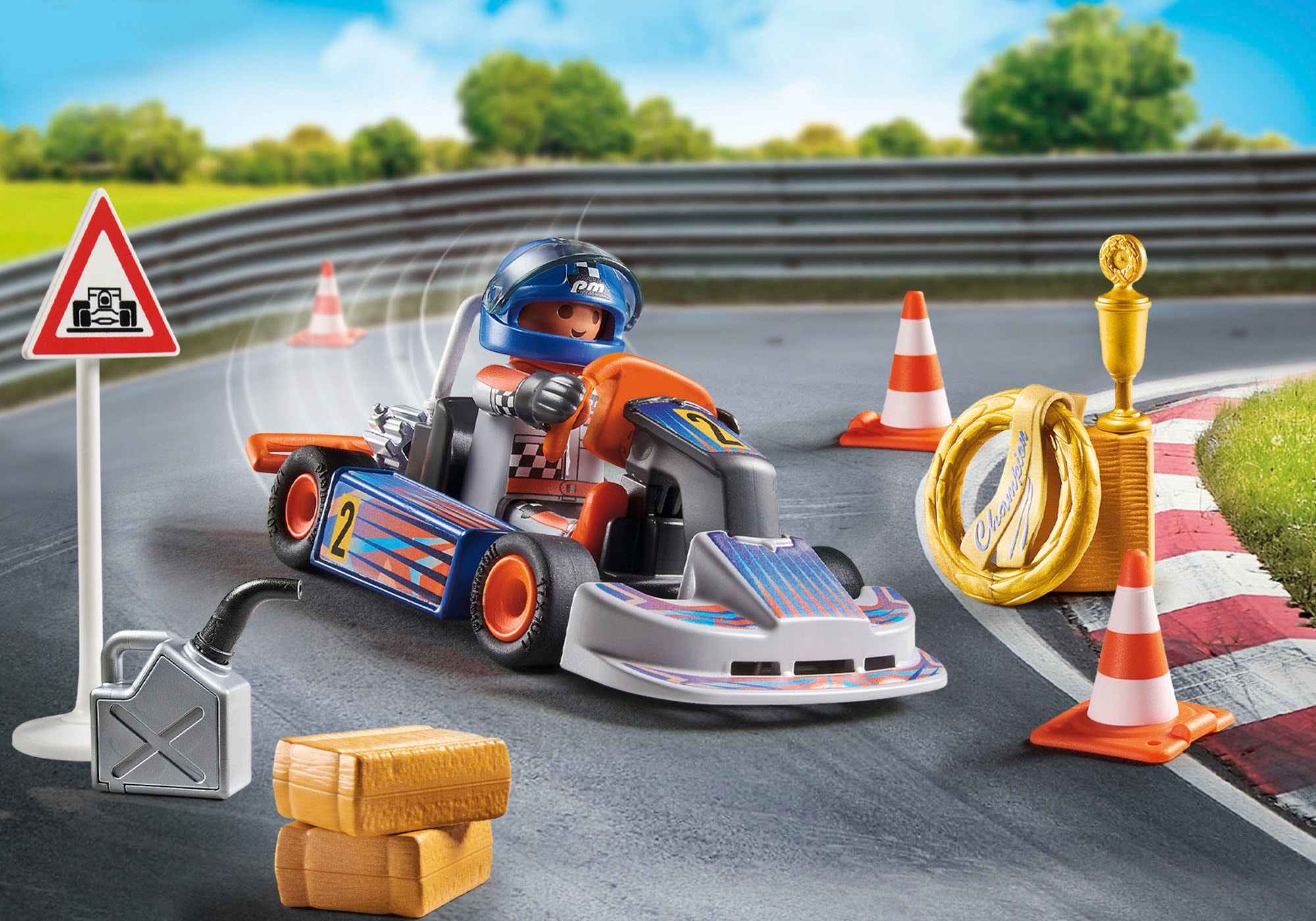 Playmobil® Konstruktions-Spielset »Racing-Kart (71187), Sports & Action«, (40 St.), Made in Europe