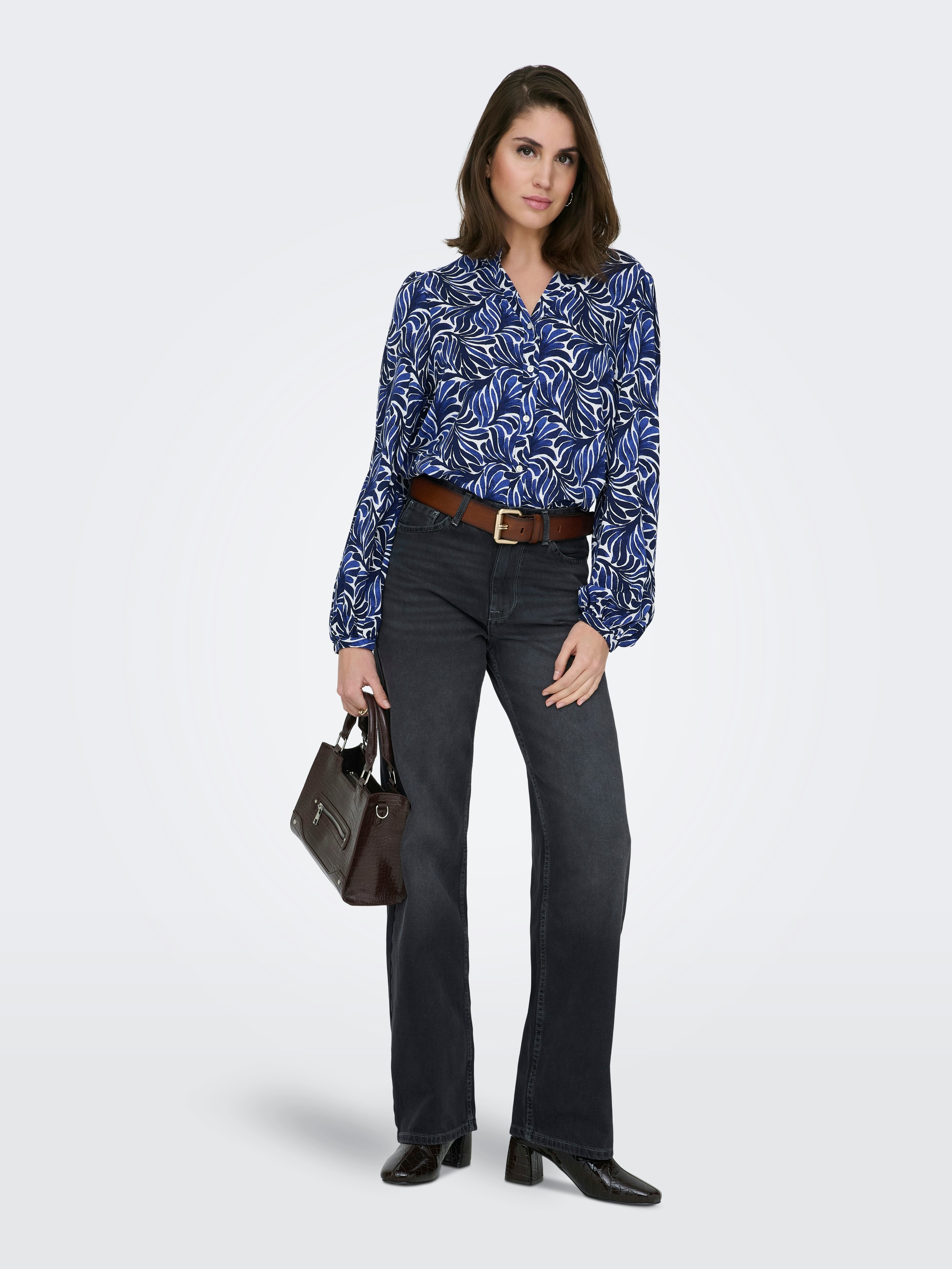 ONLY Langarmbluse »ONLRAYA L/S SHIRT WVN« Viskose, regular fit