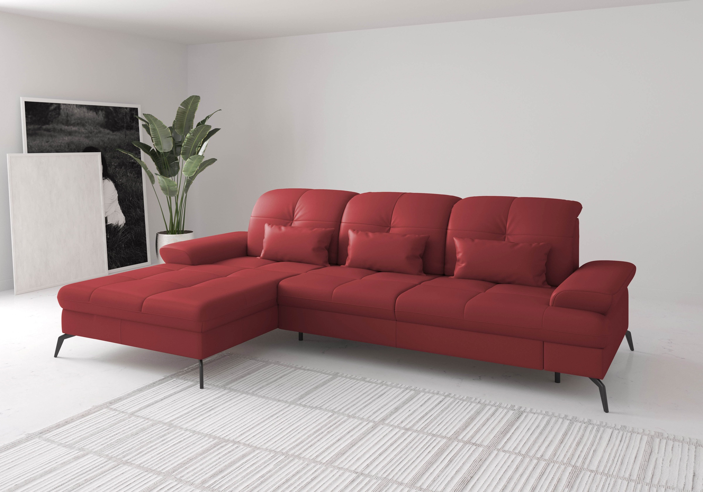 sit&more Ecksofa »Amica, L-Form, inkl. Sitztiefenverstellung & Armteilverst günstig online kaufen