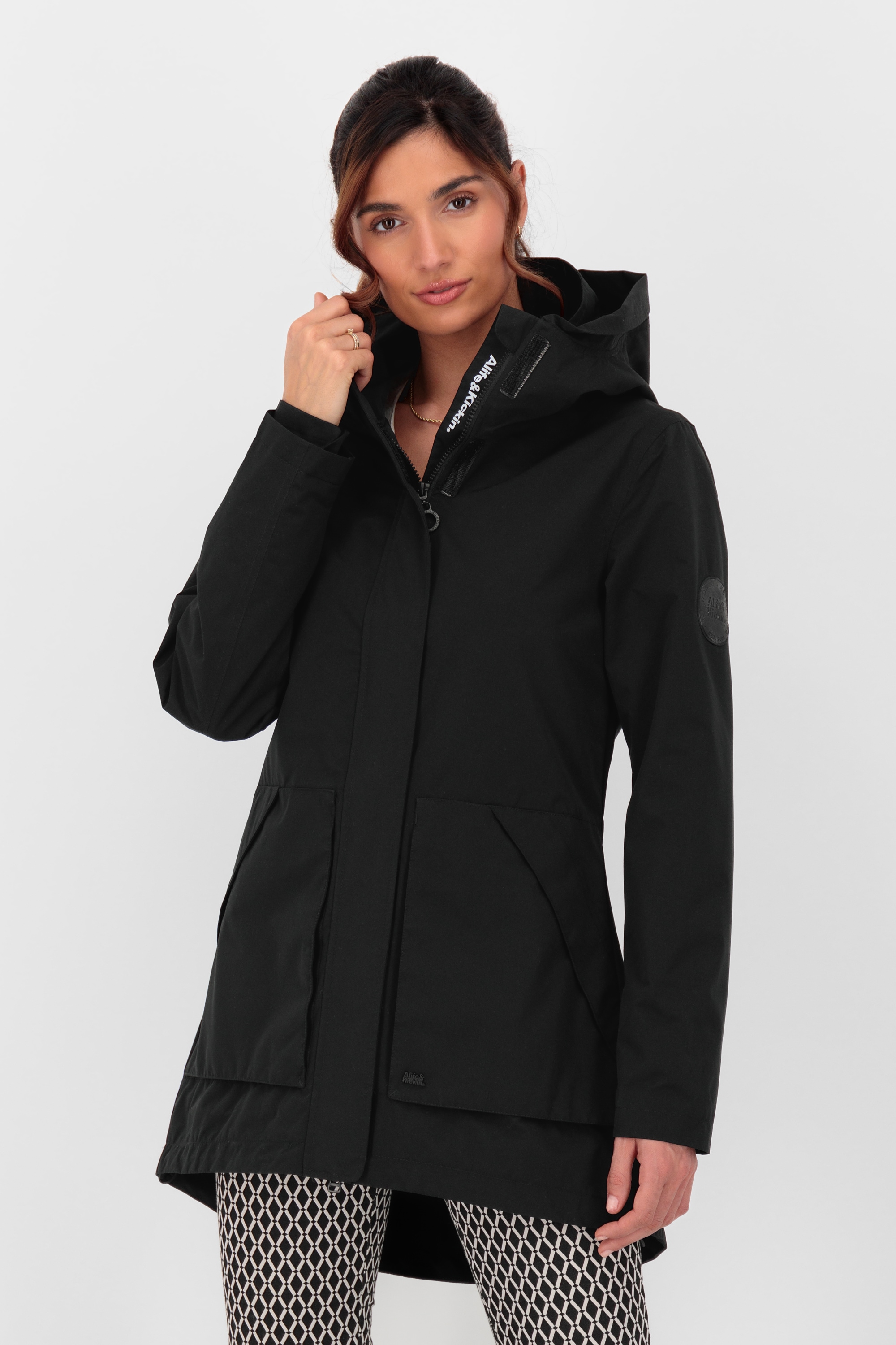 Alife & Kickin Outdoorjacke »ArlettaAKA« mit Kapuze mit Kapuze und in figurbetontem Fit
