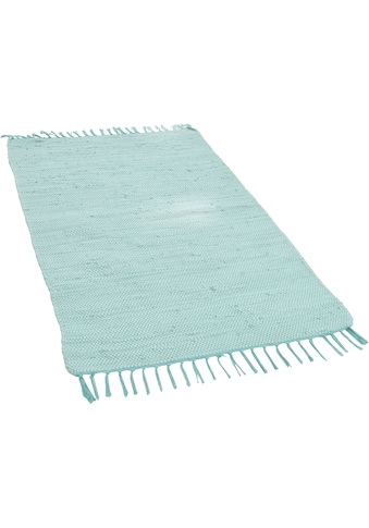 THEKO Teppich »Happy Cotton«, rechteckig, 5 mm Höhe, Flachgewebe, reine Baumwolle,... kaufen