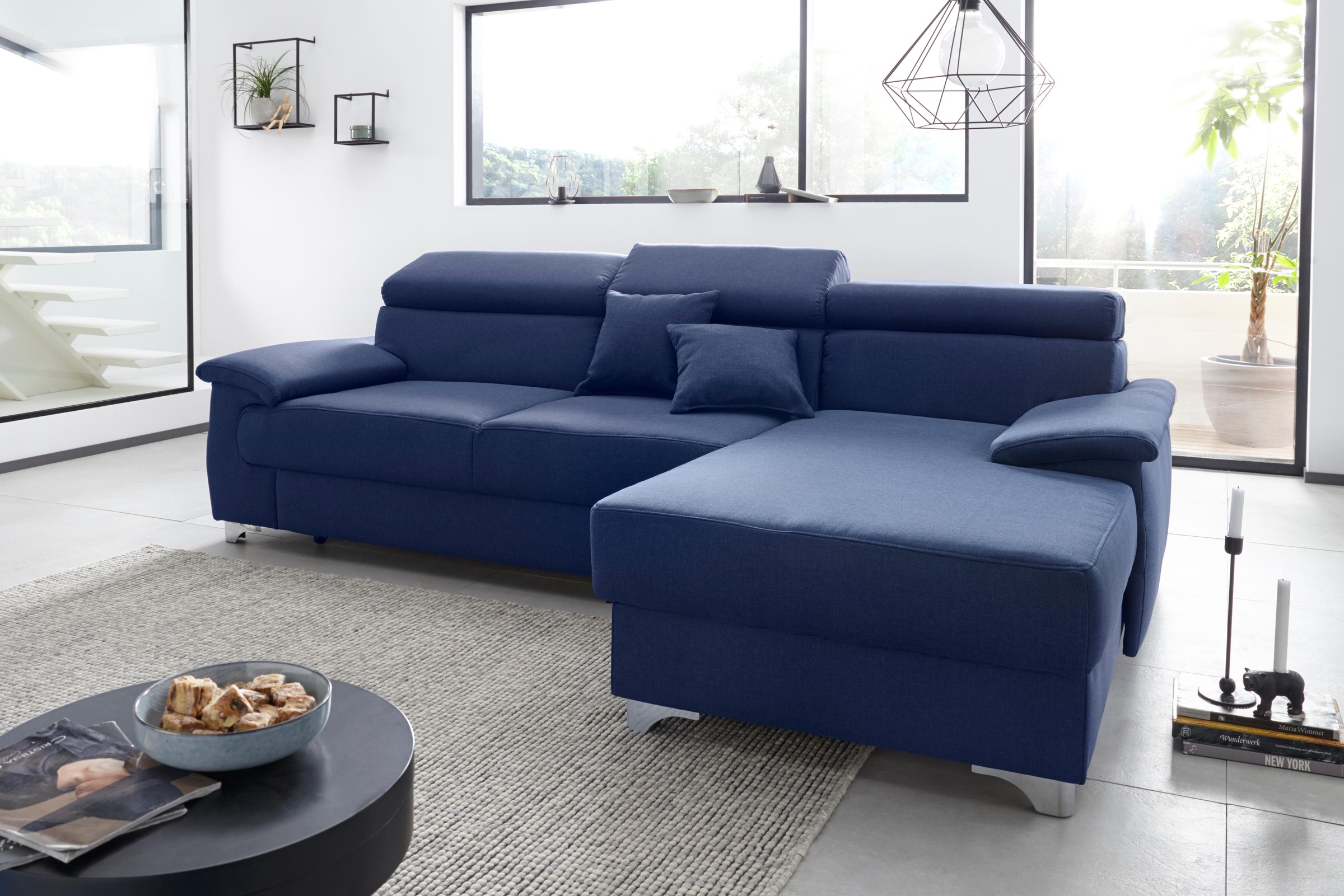 DOMO collection Ecksofa »Mira, inklusive Kopfteilverstellung für mehr Wohlf günstig online kaufen