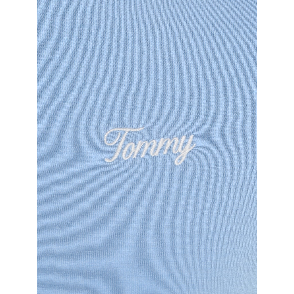 Tommy Jeans Jerseykleid »TJW SCRIPT SS BODYCON DRESS EXT«, mit Tommy Jeans Flagge