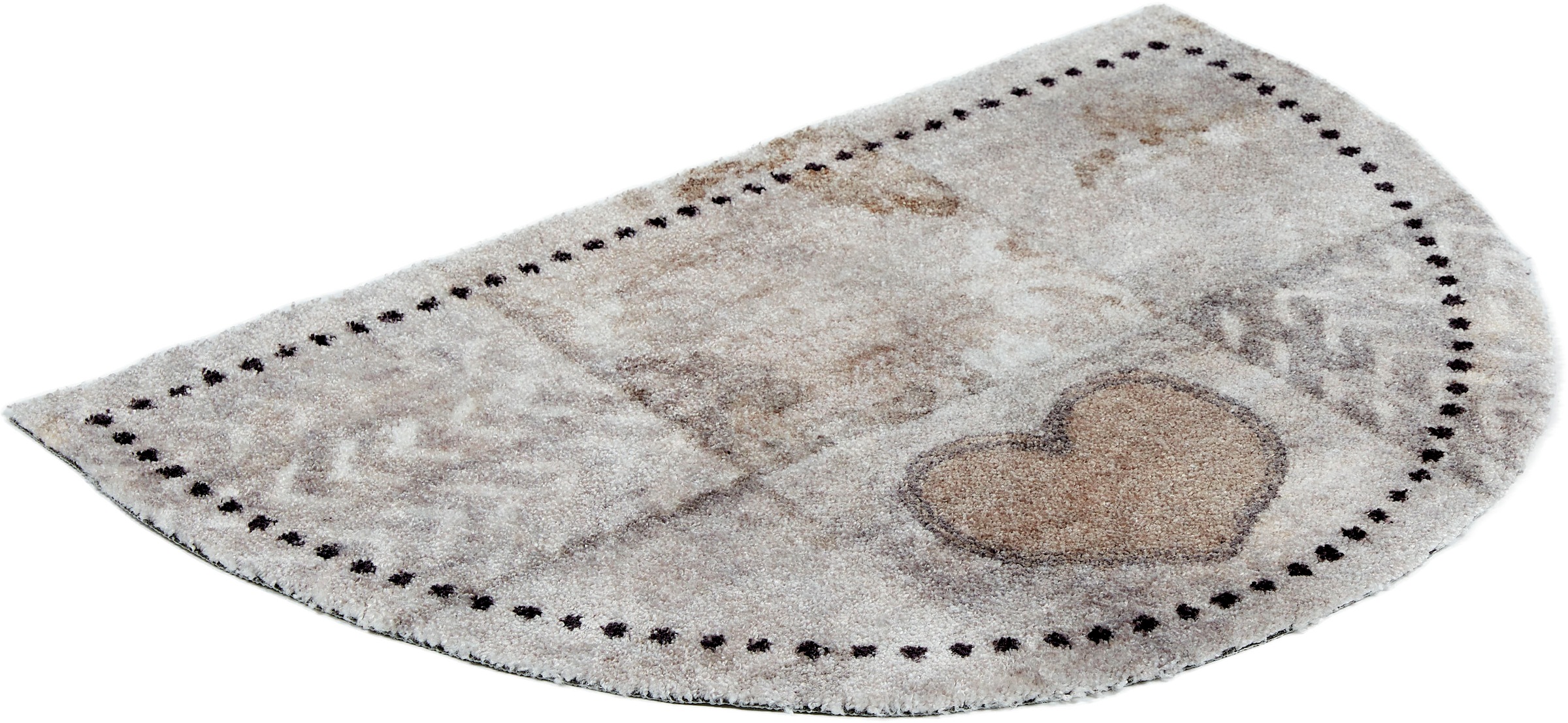 ASTRA Fußmatte »Pure&Soft 017«, halbrund, 7 mm Höhe, Sauberlaufmatte, weiche Oberfläche, waschbar, rutschfest