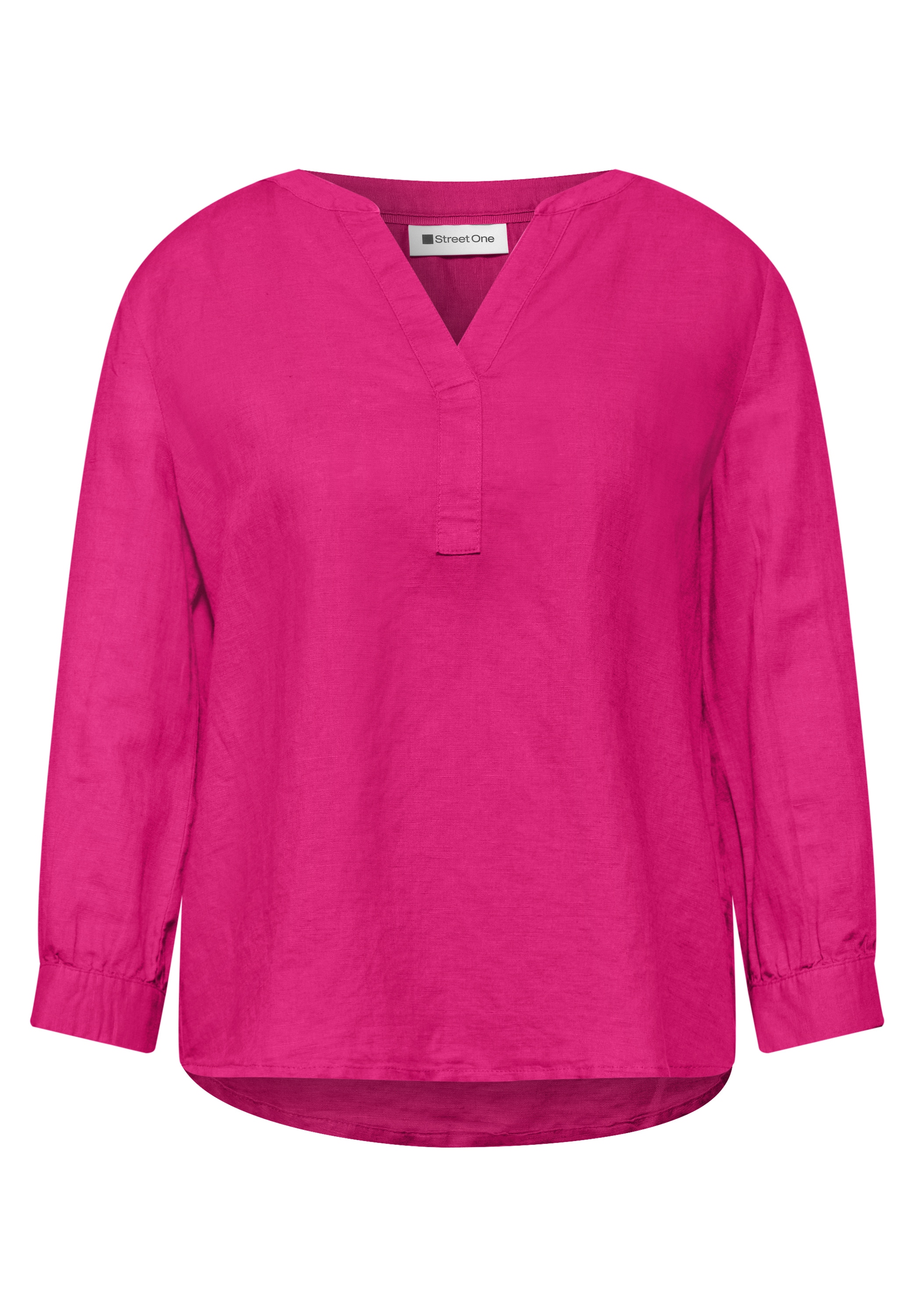 STREET ONE Klassische Bluse aus Leinenmix