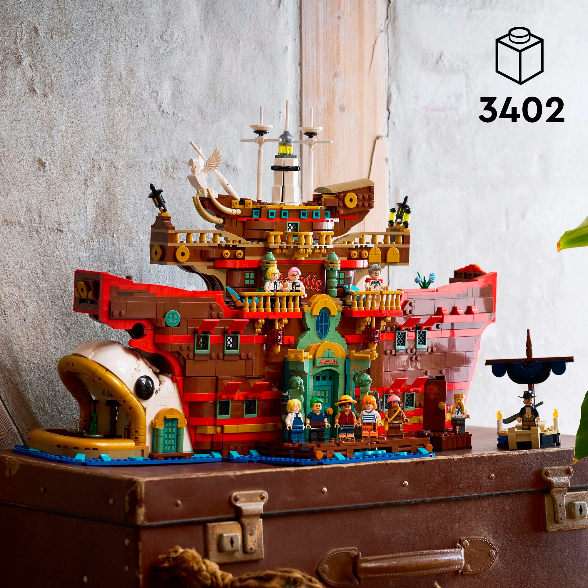 LEGO® Konstruktionsspielsteine »Baratié, das Schwimmende Restaurant (75640), LEGO One Piece«, (3402 St.), Made in Europe