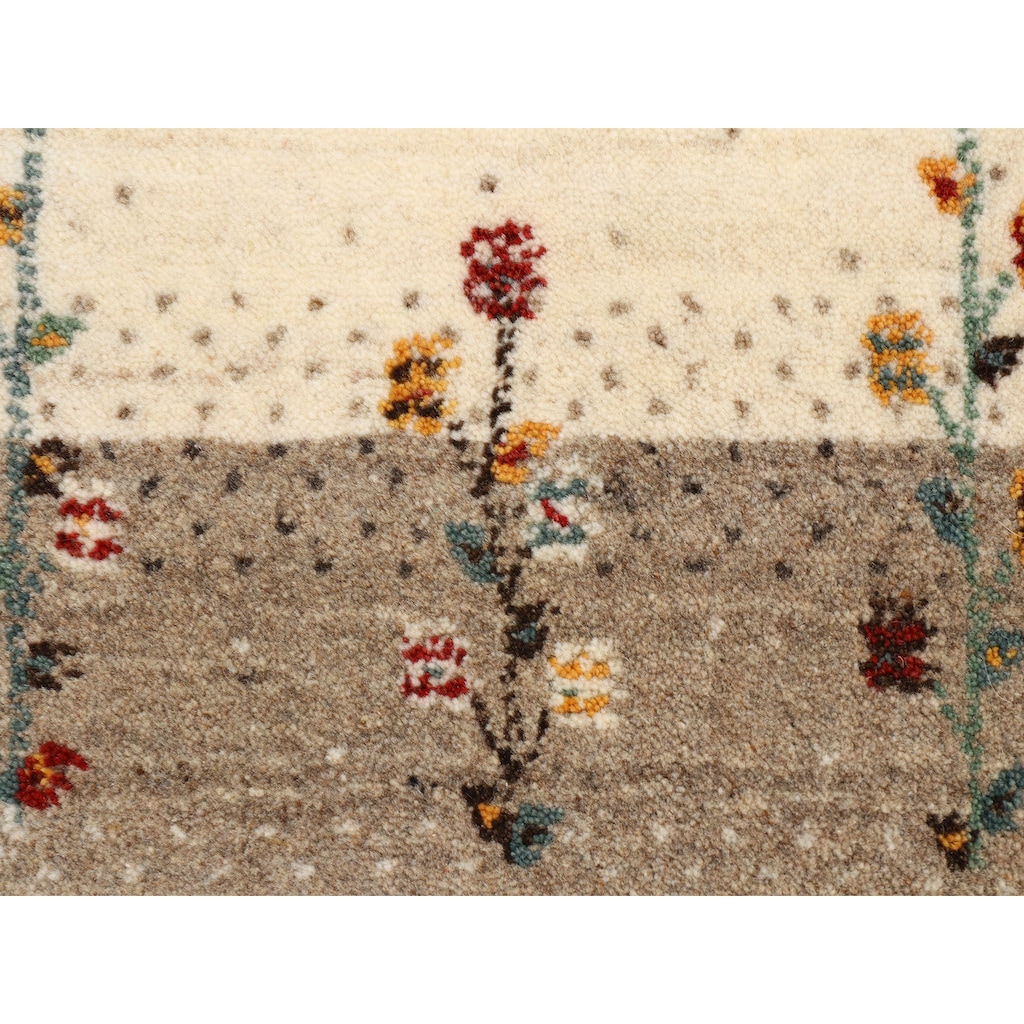 carpetfine Wollteppich »Gabbeh Loom Lori«, rechteckig, 15 mm Höhe, reine Wolle, sehr weicher Flor, Wohnzimmer