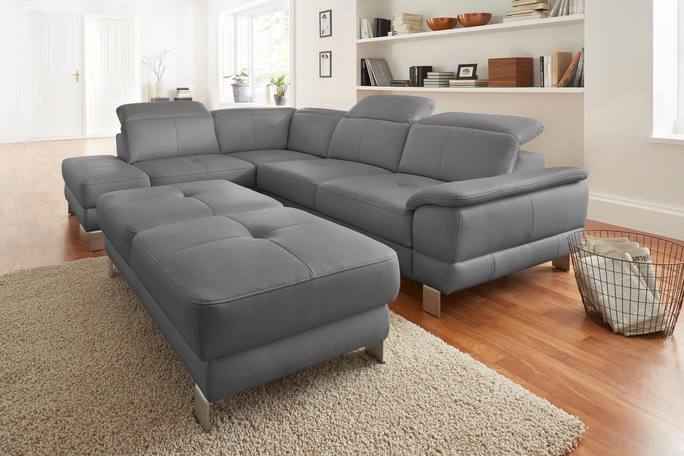 exxpo - sofa fashion Ecksofa "Mantua 2, inkl. Kopf- bzw. Rückenverstellung, günstig online kaufen