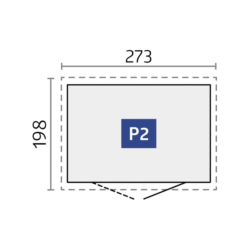 Biohort Gerätehaus »PANORAMA Gr. P2 quarzgrau-metallic
mit Standardtür« aus Metall mit umlaufendem Acrylglas-Lichtband