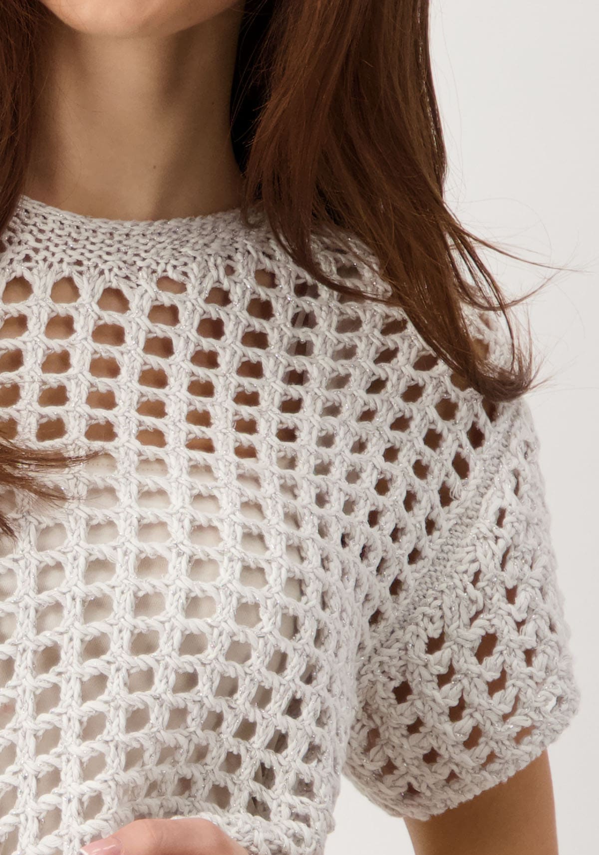 Monari Strickpullover, aus Ajourstrick