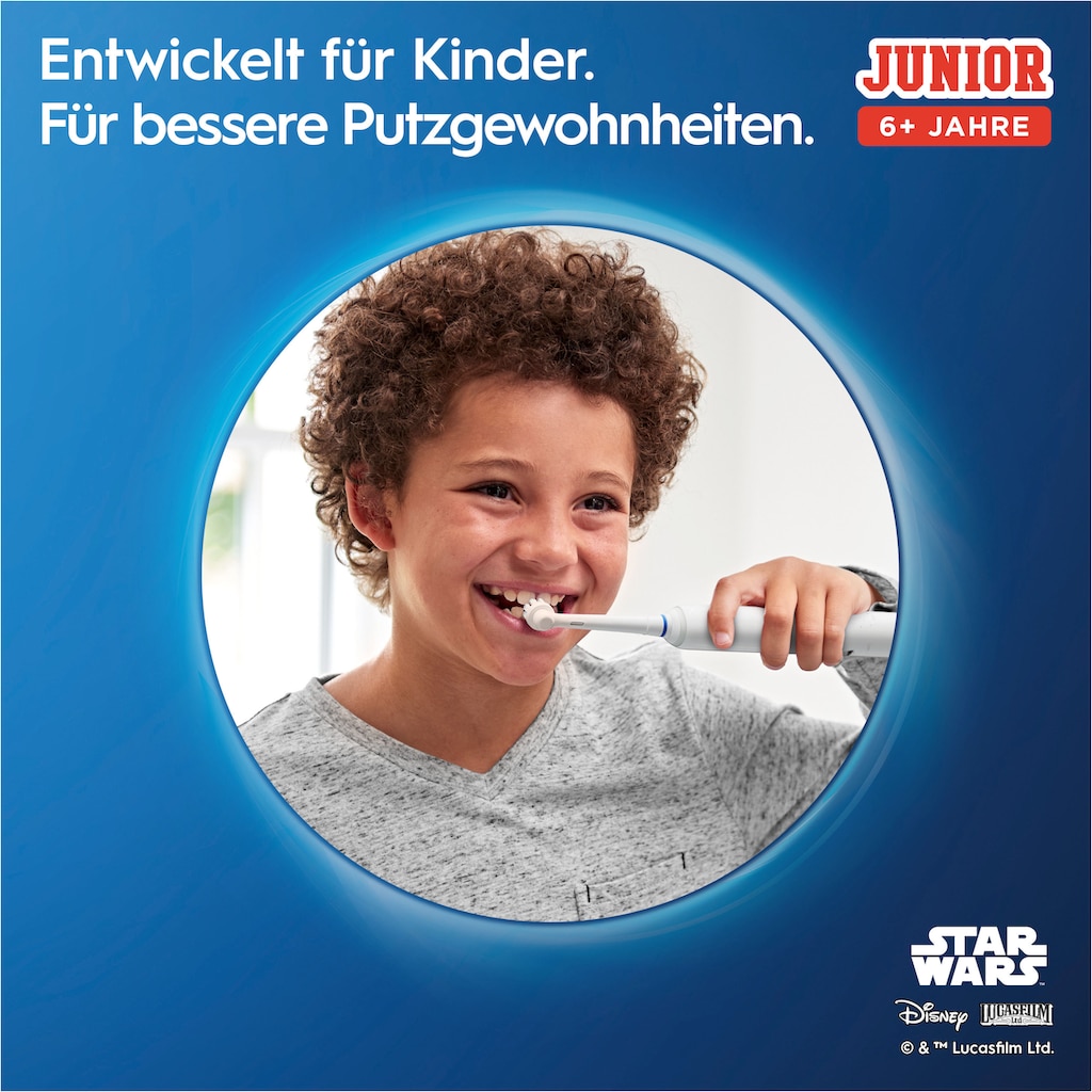 Oral-B Elektrische Zahnbürste »Junior Star Wars«, 2 St. Aufsteckbürsten