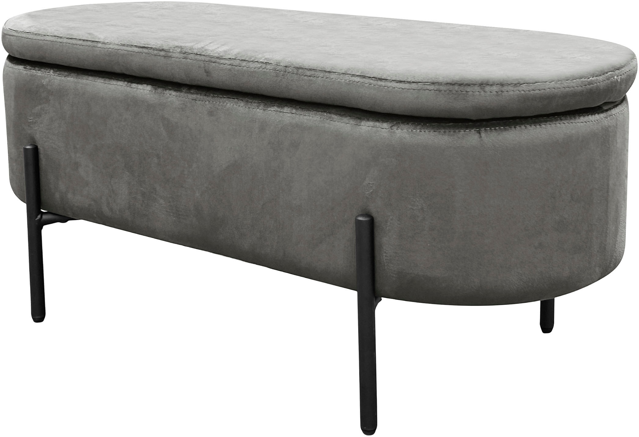 byLIVING Sitzbank »NOVA« Samt, mit Stauraum/Truhe, Innenmaß Truhe 26,5 x 83cm, Höhe: 19 cm