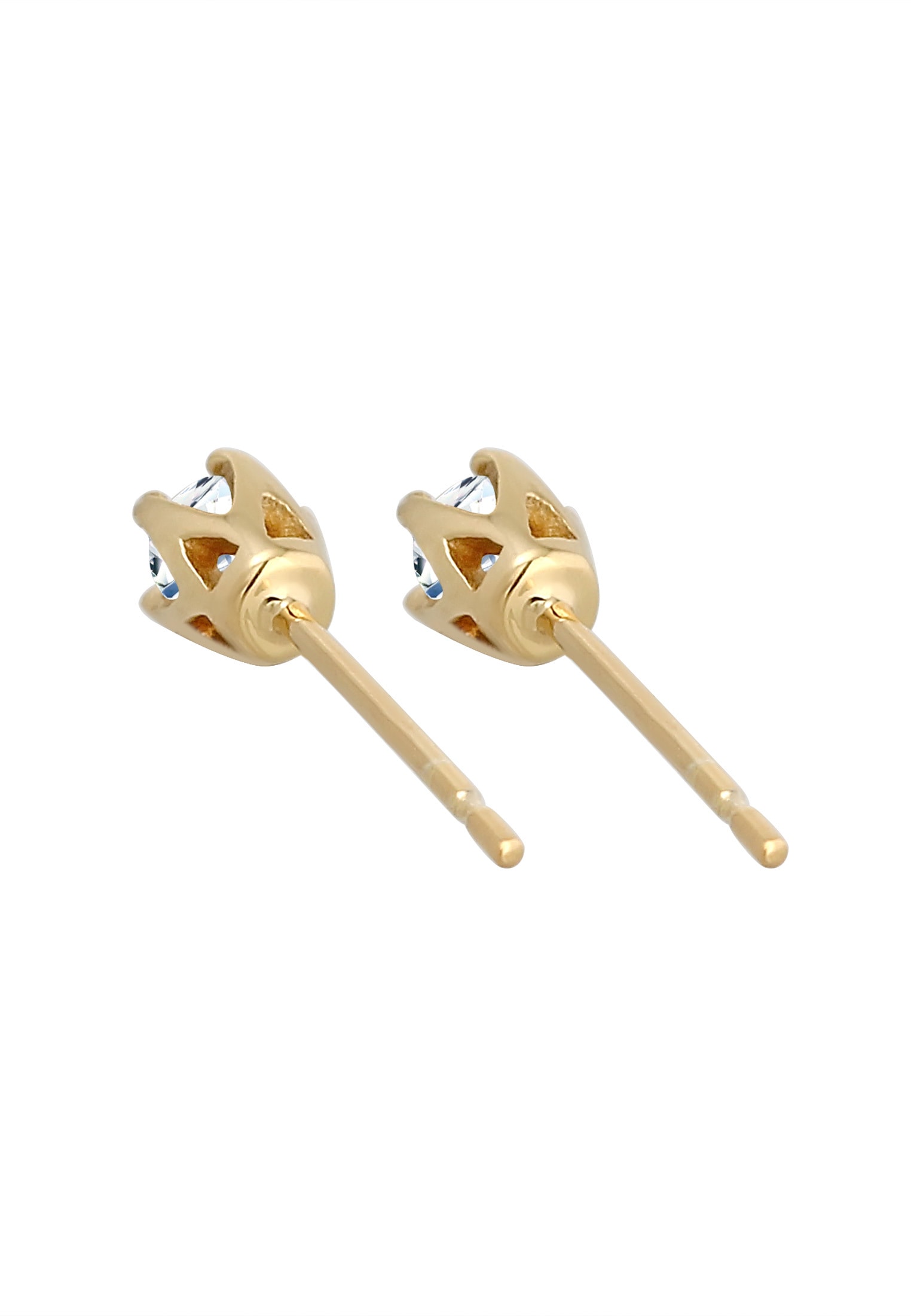 Elli DIAMONDS Paar Ohrstecker »Ohrstecker Diamant Brillantschliff (0.022 ct) 585 Gelbgold«