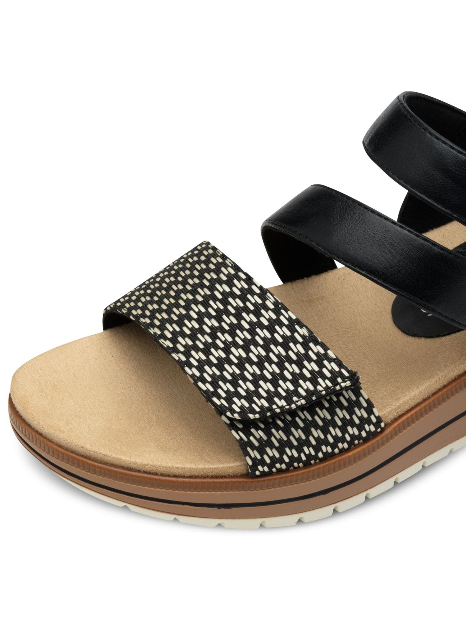 MARCO TOZZI Riemchensandale »Marco Tozzi Sandalen Lederimitat/Textil«