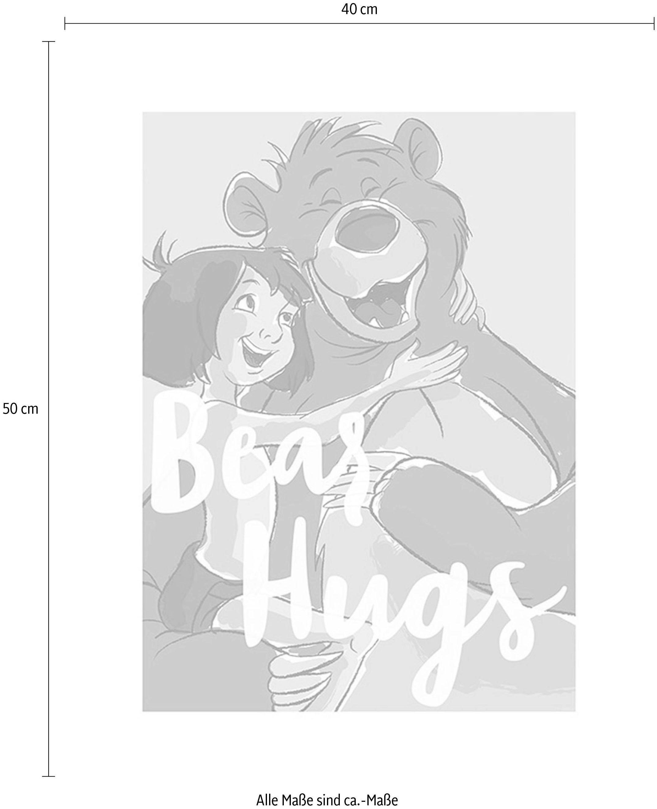 Komar Bild »Bear Hug«, Disney, (1 St.), Wandbild zur Dekoration im Kinderzimmer - ohne Rahmen