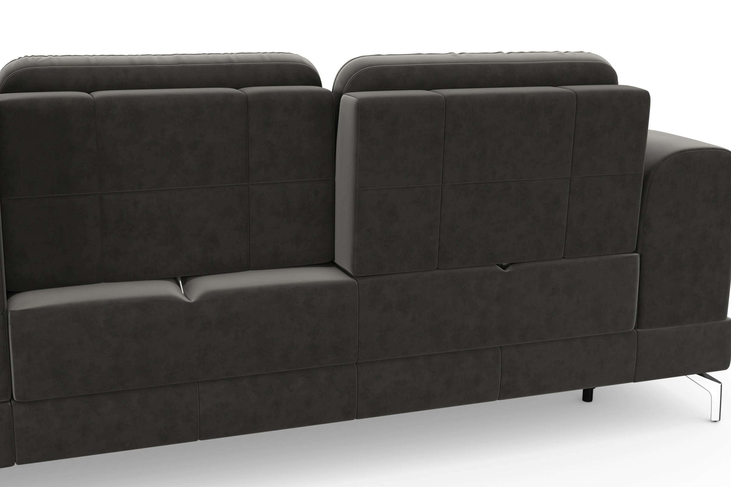sit&more Ecksofa »Bendigo L-Form«, inklusive Sitztiefenverstellung, Bodenfreiheit 12 cm, in 2 Fußfarben