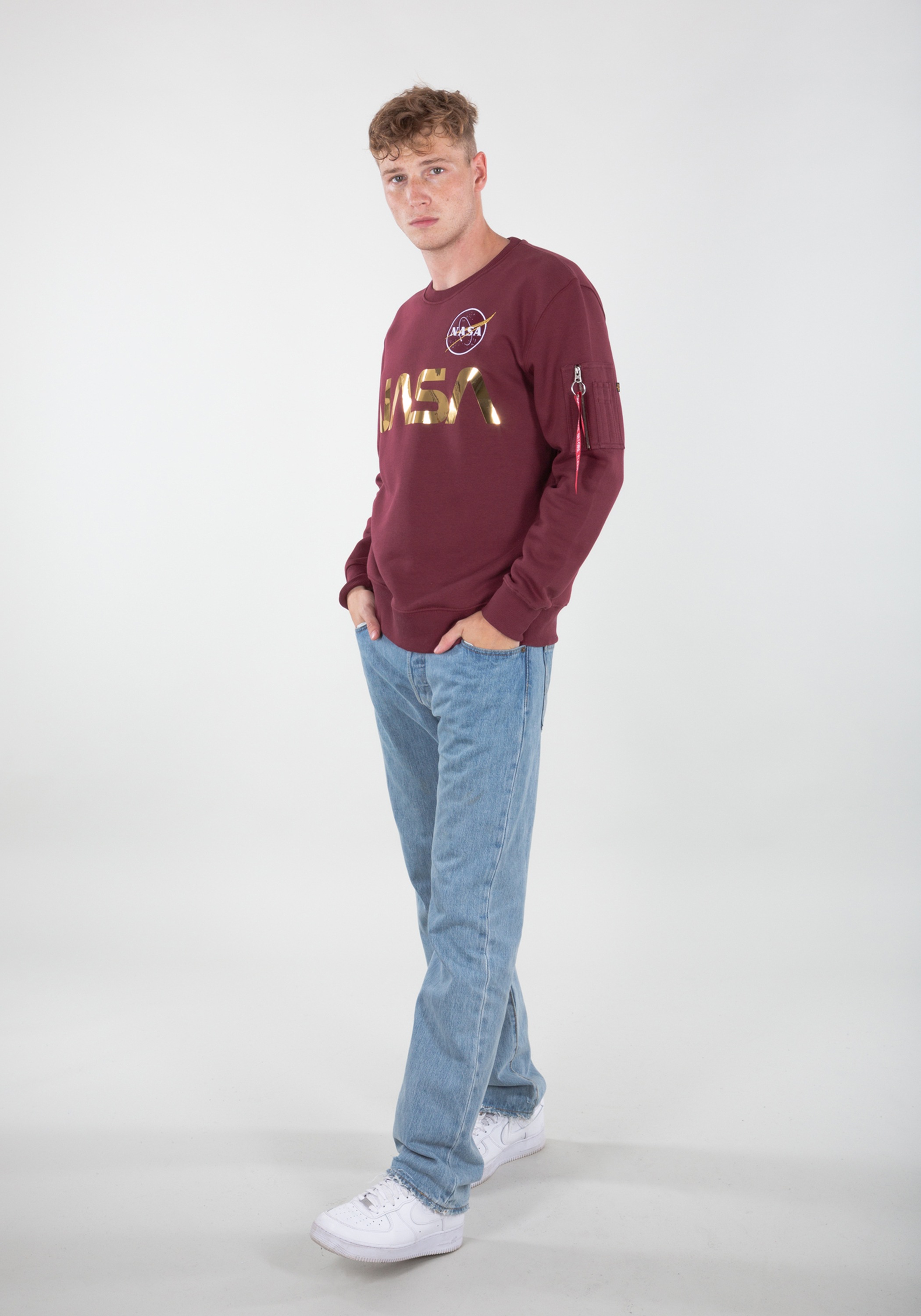 Alpha Industries Sweater »Alpha Industries Men - Sweatshirts NASA Reflective Sweater«
