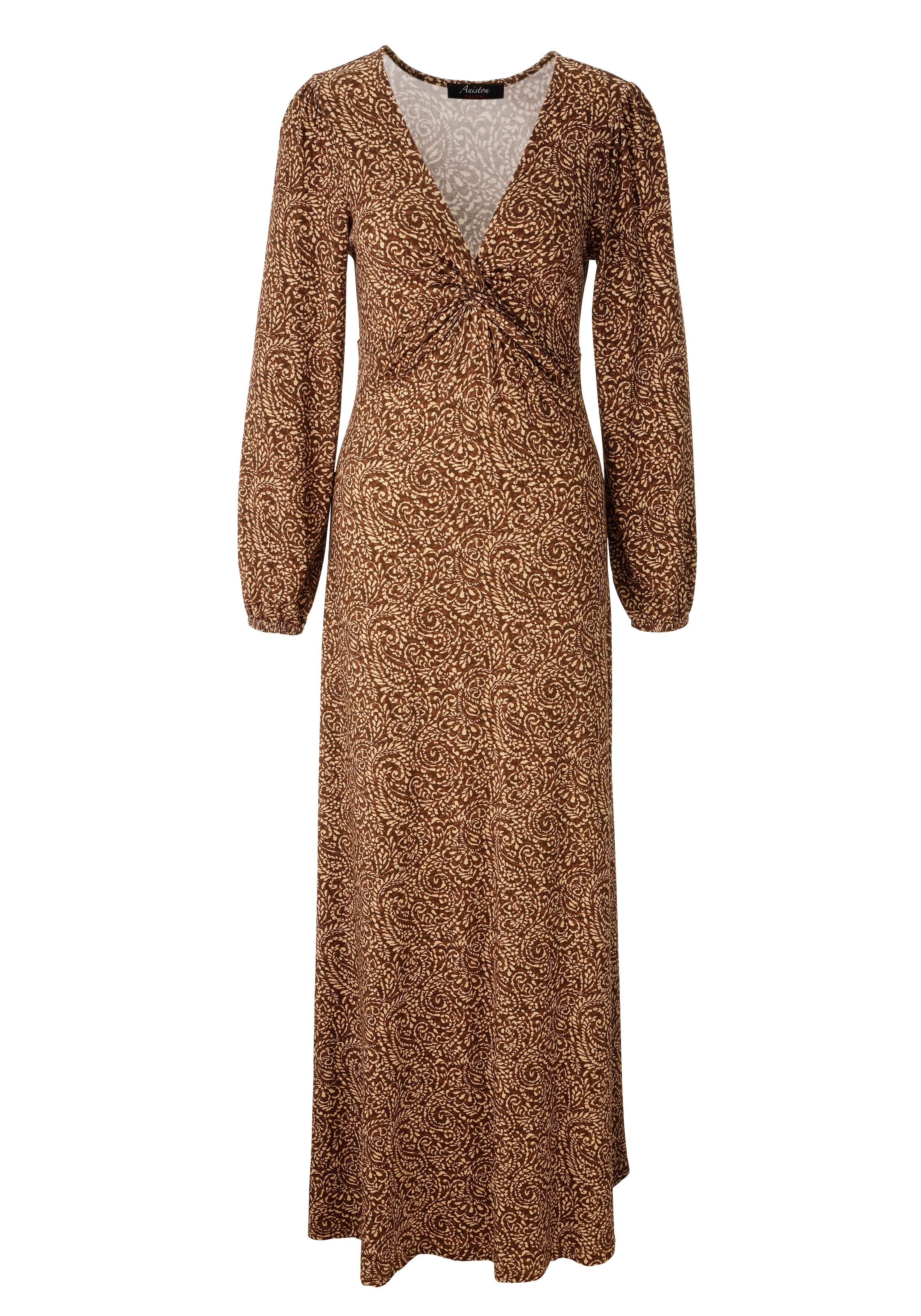 Aniston CASUAL Maxikleid mit raffiniertem Knoten am Dekolleté