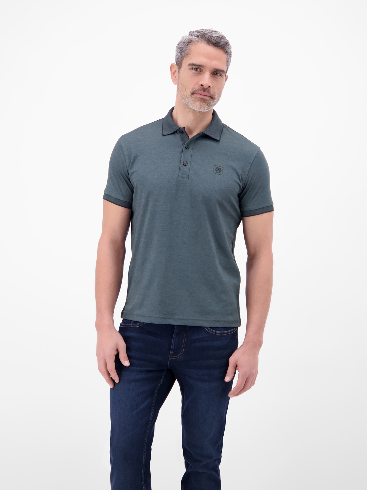 LERROS Poloshirt mit Logo Stickereicla