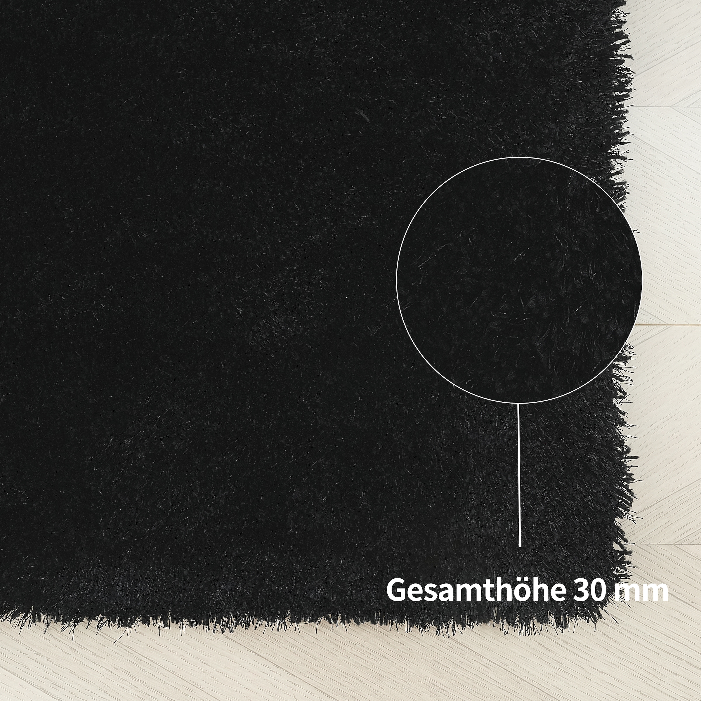 Bruno Banani Teppich »Dana Teppich, besonders weich und kuschelig, Kundenliebling«, rechteckig, 30 mm Höhe, uni, Mikrofaser Teppiche, Wohnzimmer, Schlafzimmer, Esszimmer