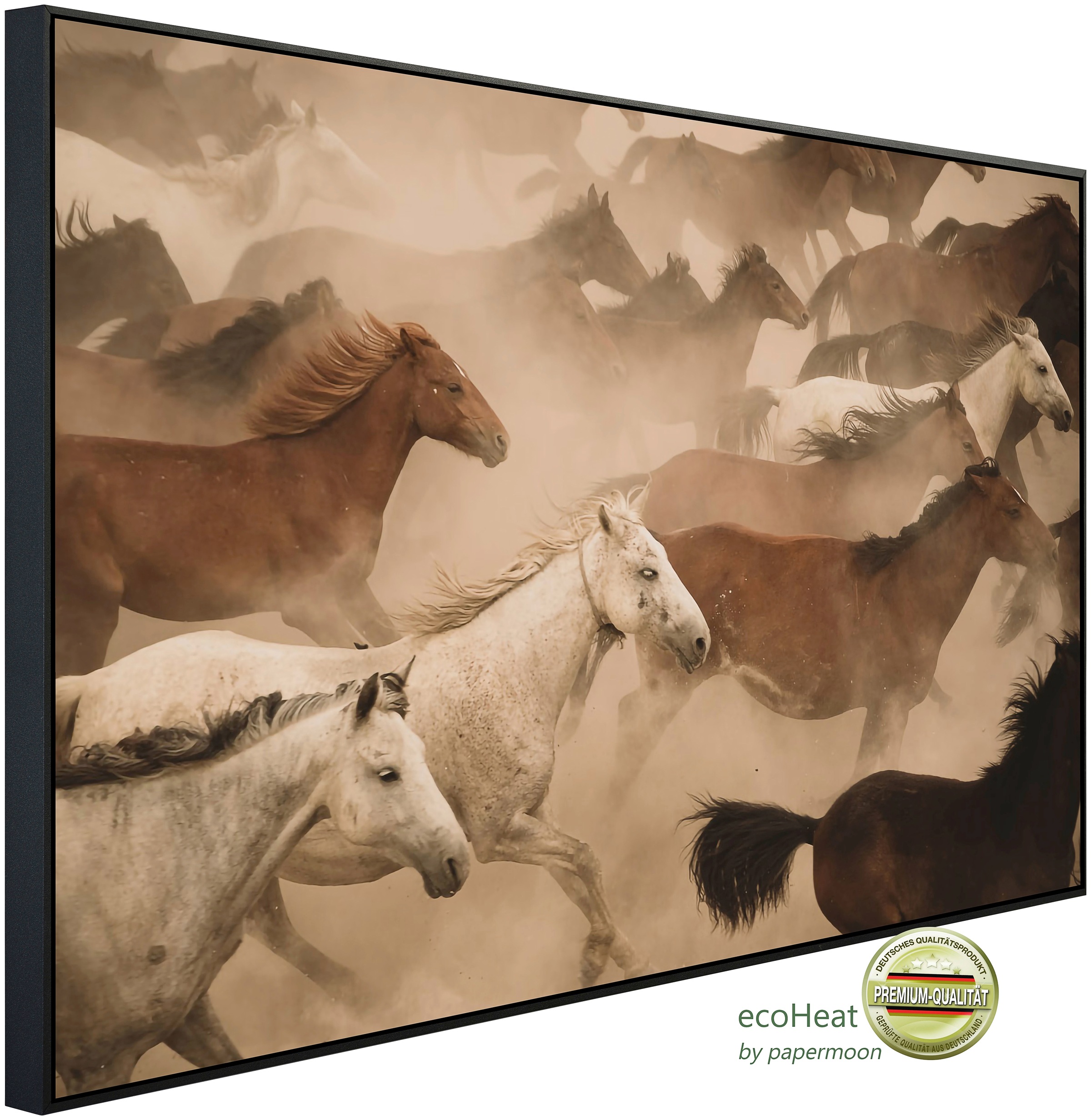 Papermoon Infrarotheizung »Pferde Herde«, sehr angenehme Strahlungswärme günstig online kaufen