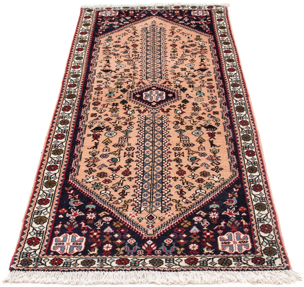 morgenland Wollteppich »Hosseinabad Medaillon Rosso 125 x 79 cm«, rechtecki günstig online kaufen