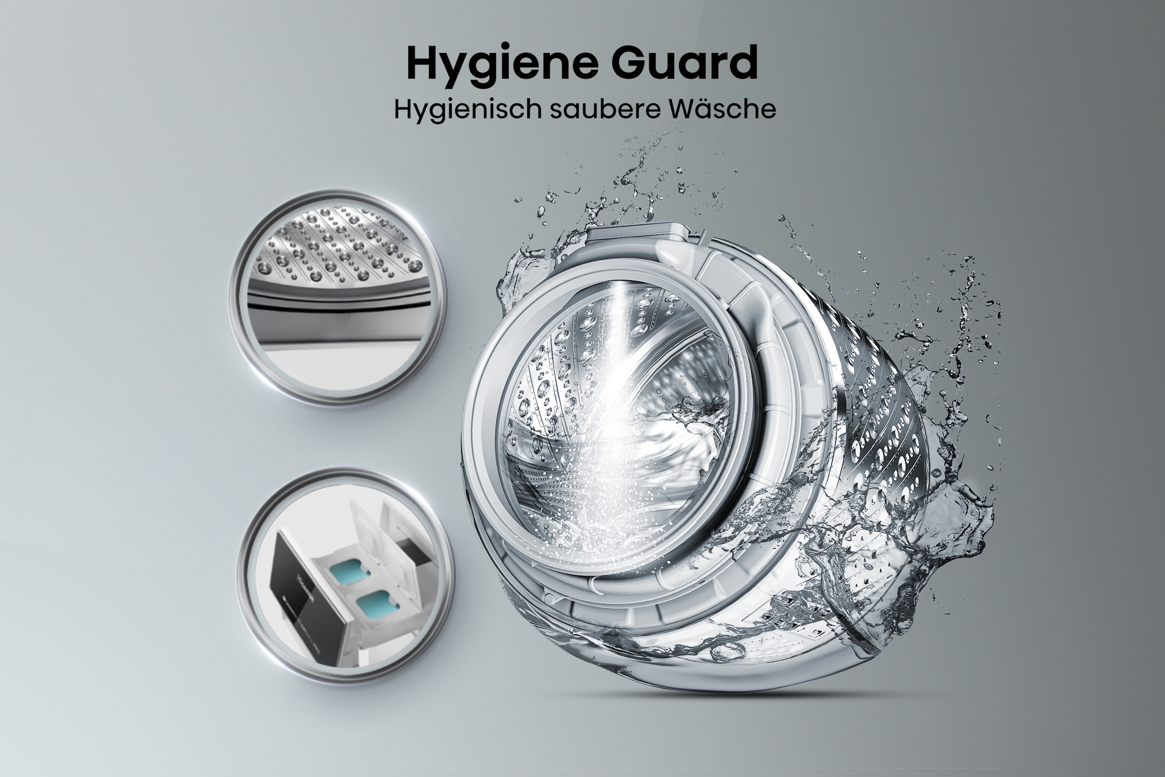 Hisense Waschtrockner »WD5S1045BW«, 10,5kg/ 6kg