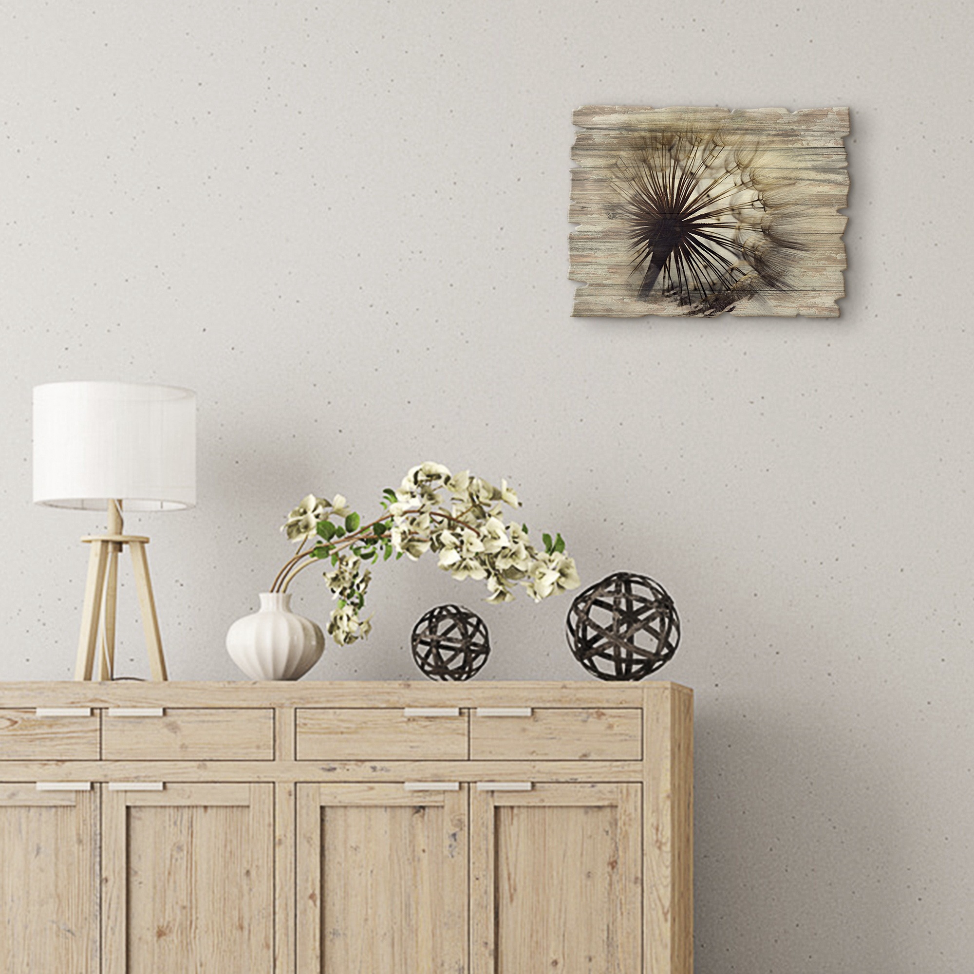 Rechnung (1 Pusteblume«, Artland St.) auf Holzbild »Große Blumen, kaufen