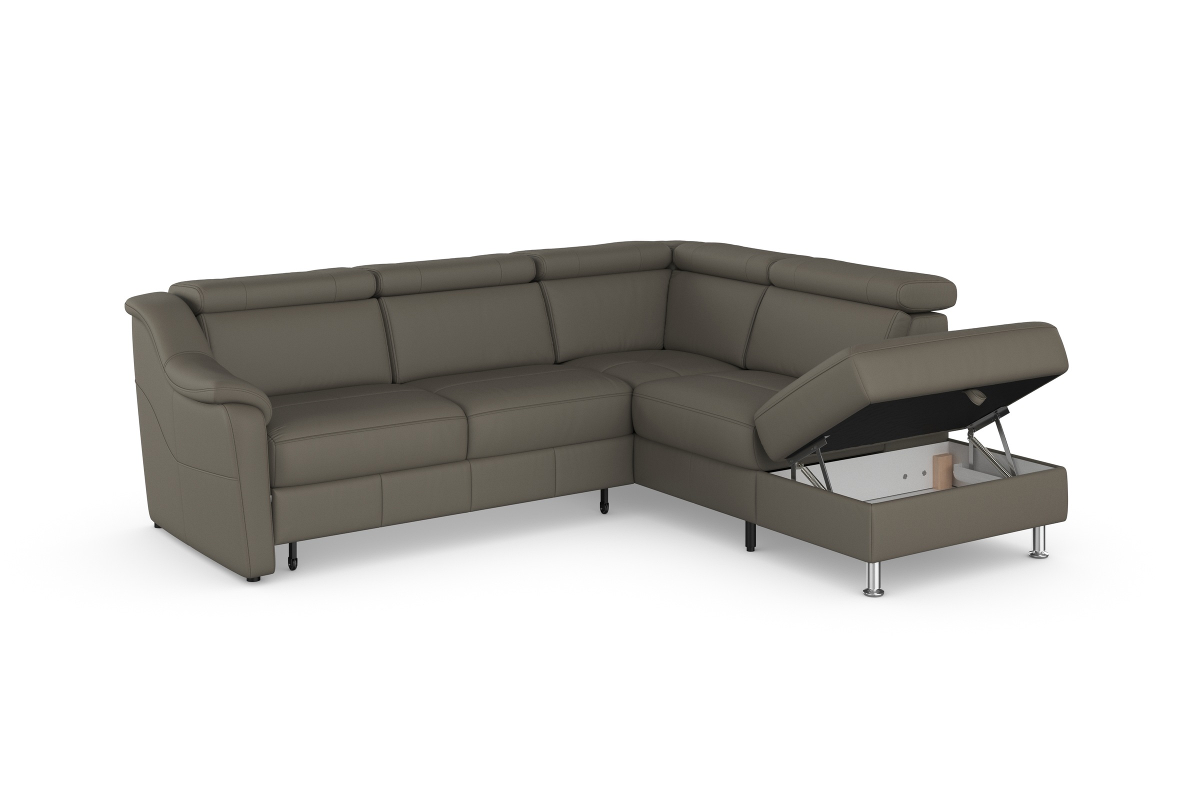 sit&more Ecksofa »Freetown L-Form«, inklusive Kopfteilverstellung und komfortablem Federkern