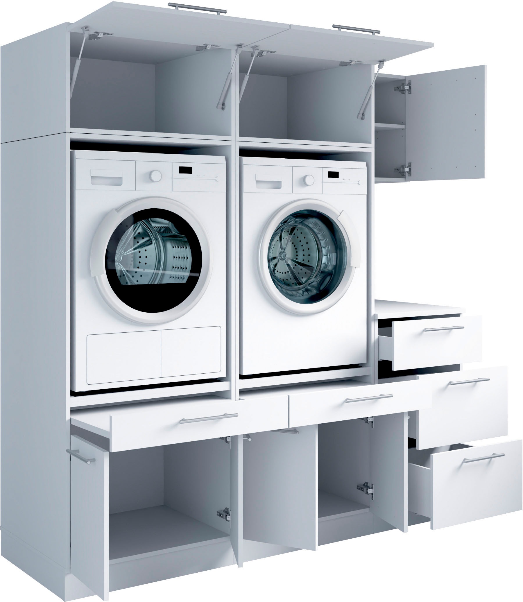 Laundreezy Mehrzweckschrank-Set »Laundreezy, 6-tlg. Mehrzweckschrank-Set B/H/T 186/200/68 cm« 6 Stk. tlg.