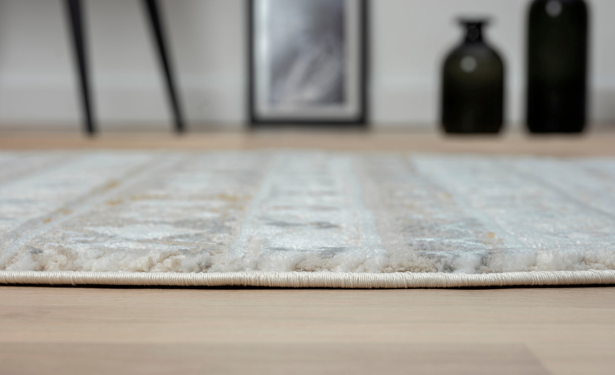 Myflair Möbel & Accessoires Teppich »My Nomady Lagerräumung«, rund, 10 mm Höhe, Kurzflor, Scandi-Design, besonders weich durch Microfaser