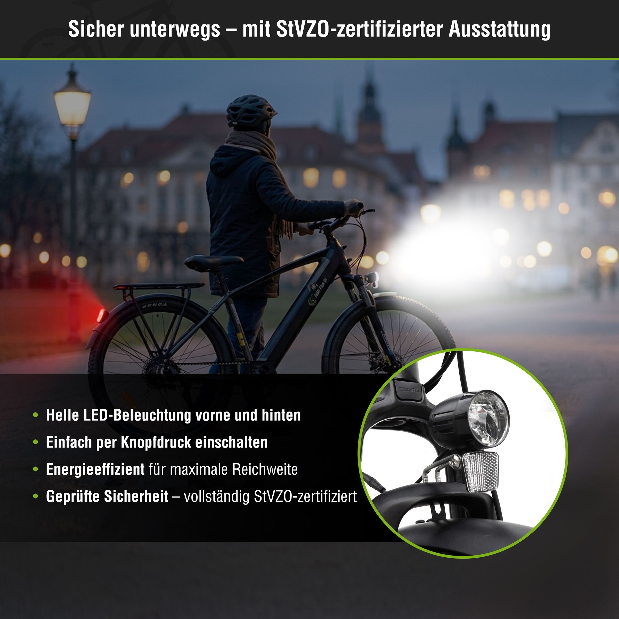 SachsenRad »R8R Flex III mit Riemenantrieb« Shimano ohne Schaltung Heckmotor 250 W