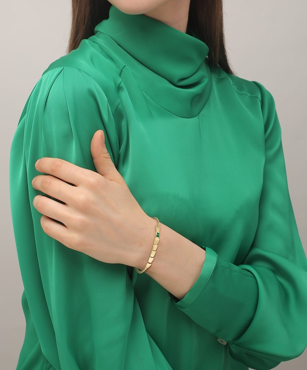 Lacoste Armkette »CROCODELLE« mit Glasstein