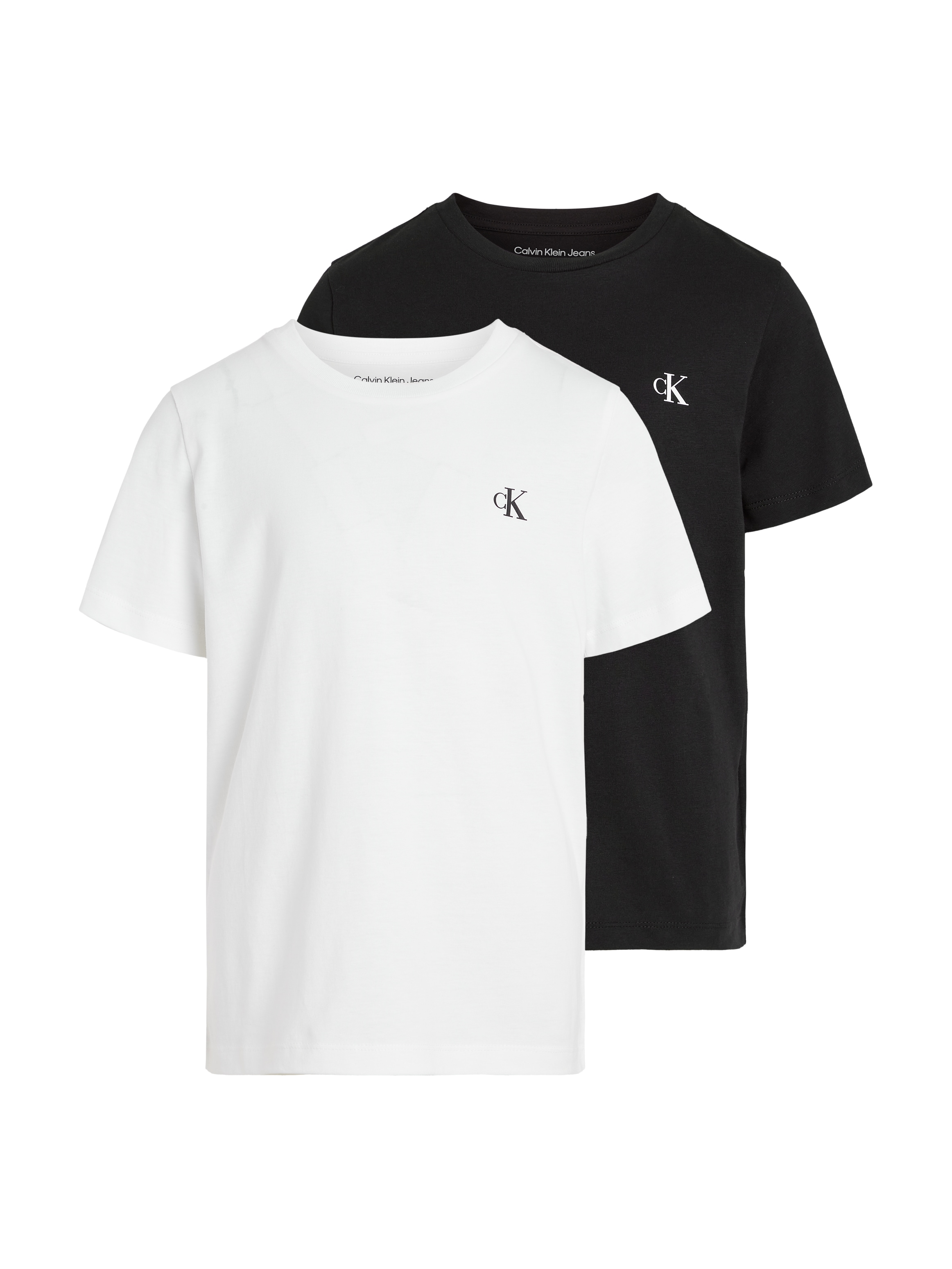Calvin Klein Jeans T-Shirt »2-PACK MONOGRAM TOP«, (2 tlg.), für Kinder bis 16 Jahre mit Logoprägung