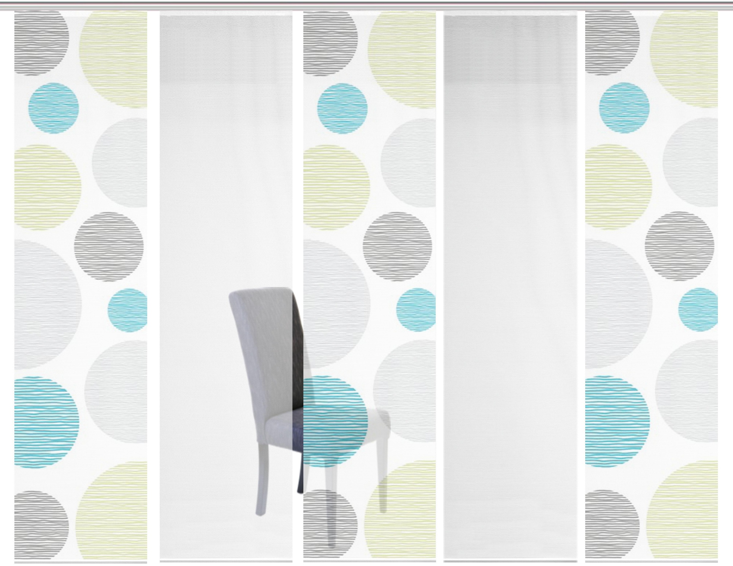 Vision S Schiebegardine »5ER SET BORDEN« Paneelwagen 5 Stk. tlg. HxB: 260x6 günstig online kaufen