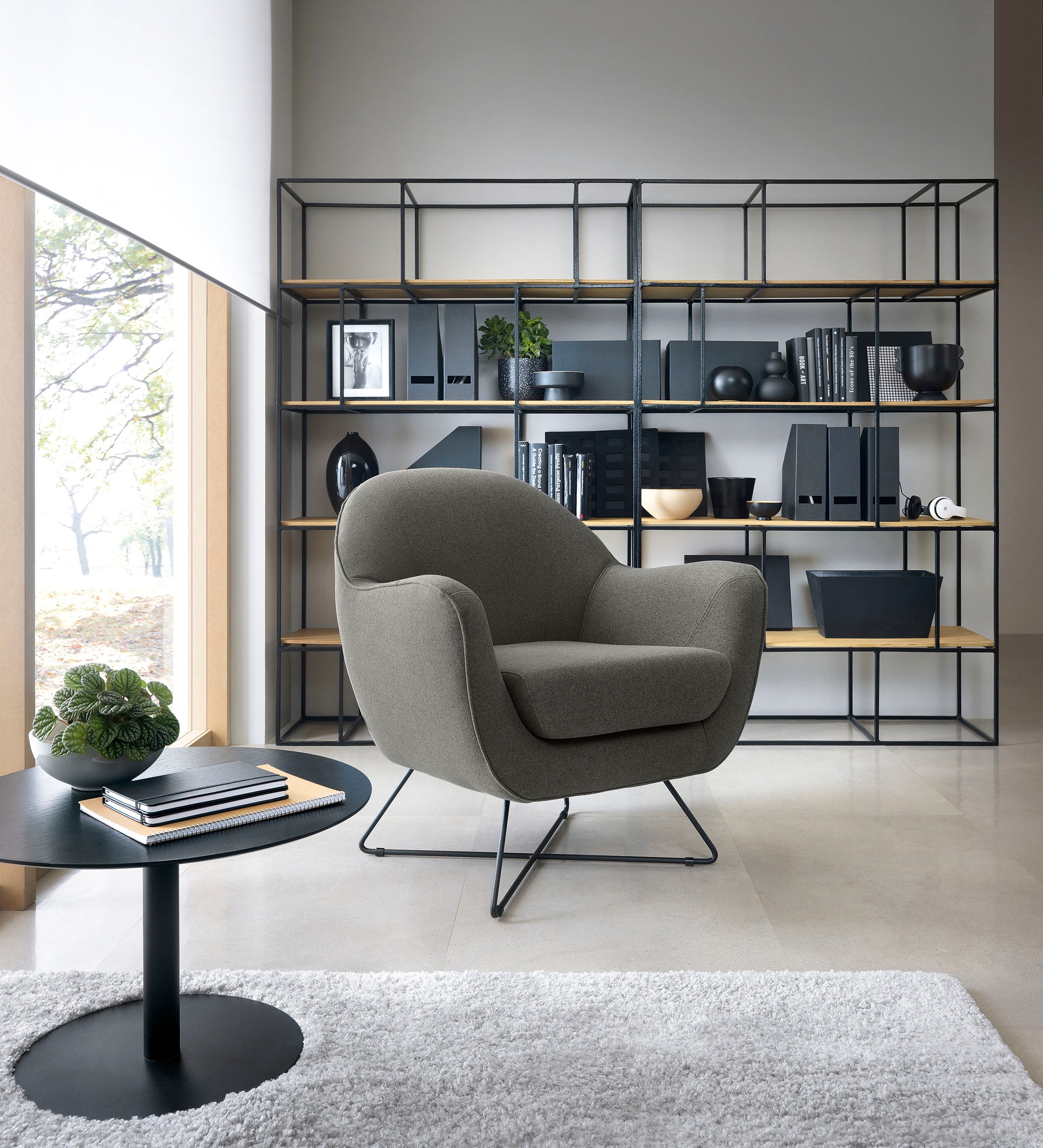 TRENDMANUFAKTUR Sessel »Evora, Loungesessel, Designsessel«, in zeitlosem St günstig online kaufen