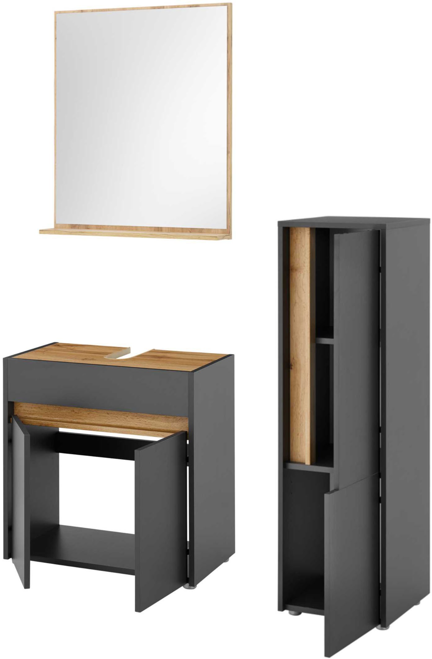 INOSIGN Badmöbel-Set »CITY/ GIRON, Bad im zeitlosen Design, 3-teiliges Bade günstig online kaufen