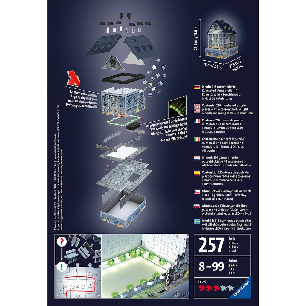 Ravensburger 3D-Puzzle »Gruselhaus bei Nacht«