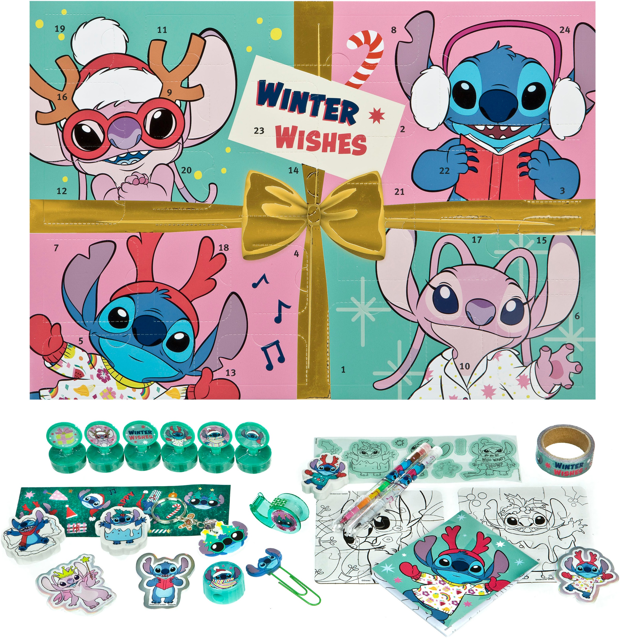 UNDERCOVER Spielzeug-Adventskalender »Lilo & Stitch«, ab 6 Jahren