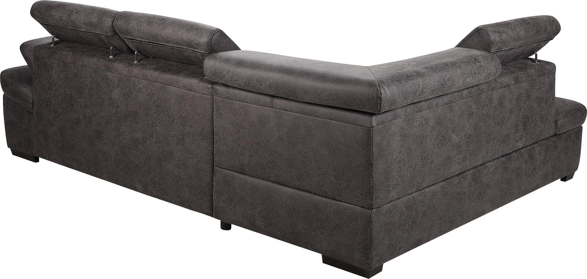 exxpo - sofa fashion Ecksofa »Salerno, klassisch modernes Funktionssofa, hoher Sitzkomfort, L-Form«, inkl. Kopf- und Armteilverstellung, wahlweise mit Bettfunktion