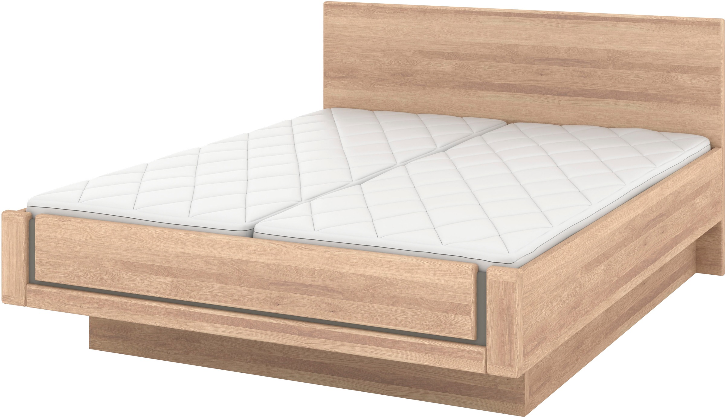Musterring Holzbett »Sorrent, Bettgestell, Bettrahmen, teilmassiv Eiche«, ( günstig online kaufen