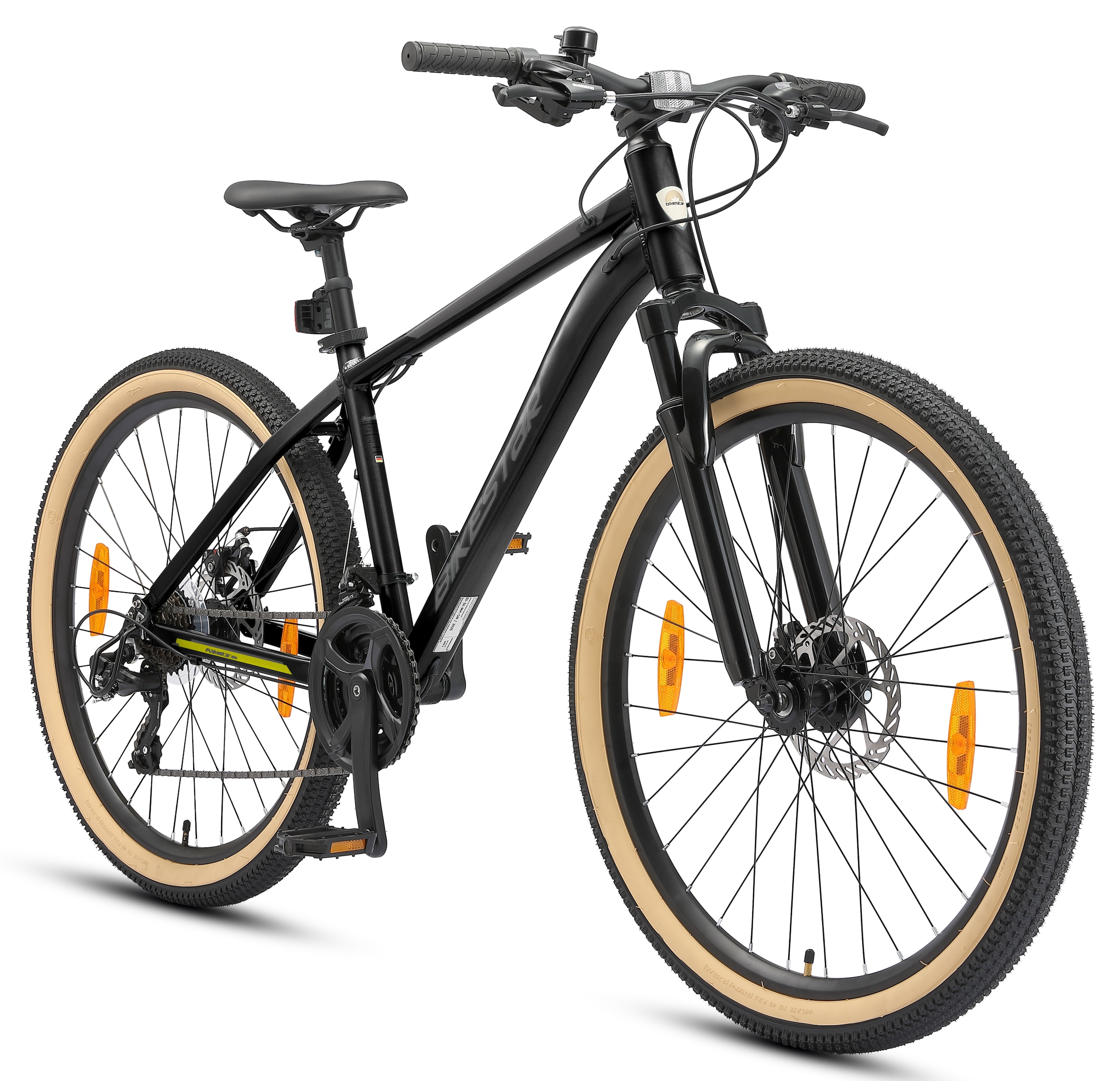 Bikestar Mountainbike 21 Gang Shimano RD-TY300 Schaltwerk Kettenschaltung für Damen und Herren, Kettenschaltung