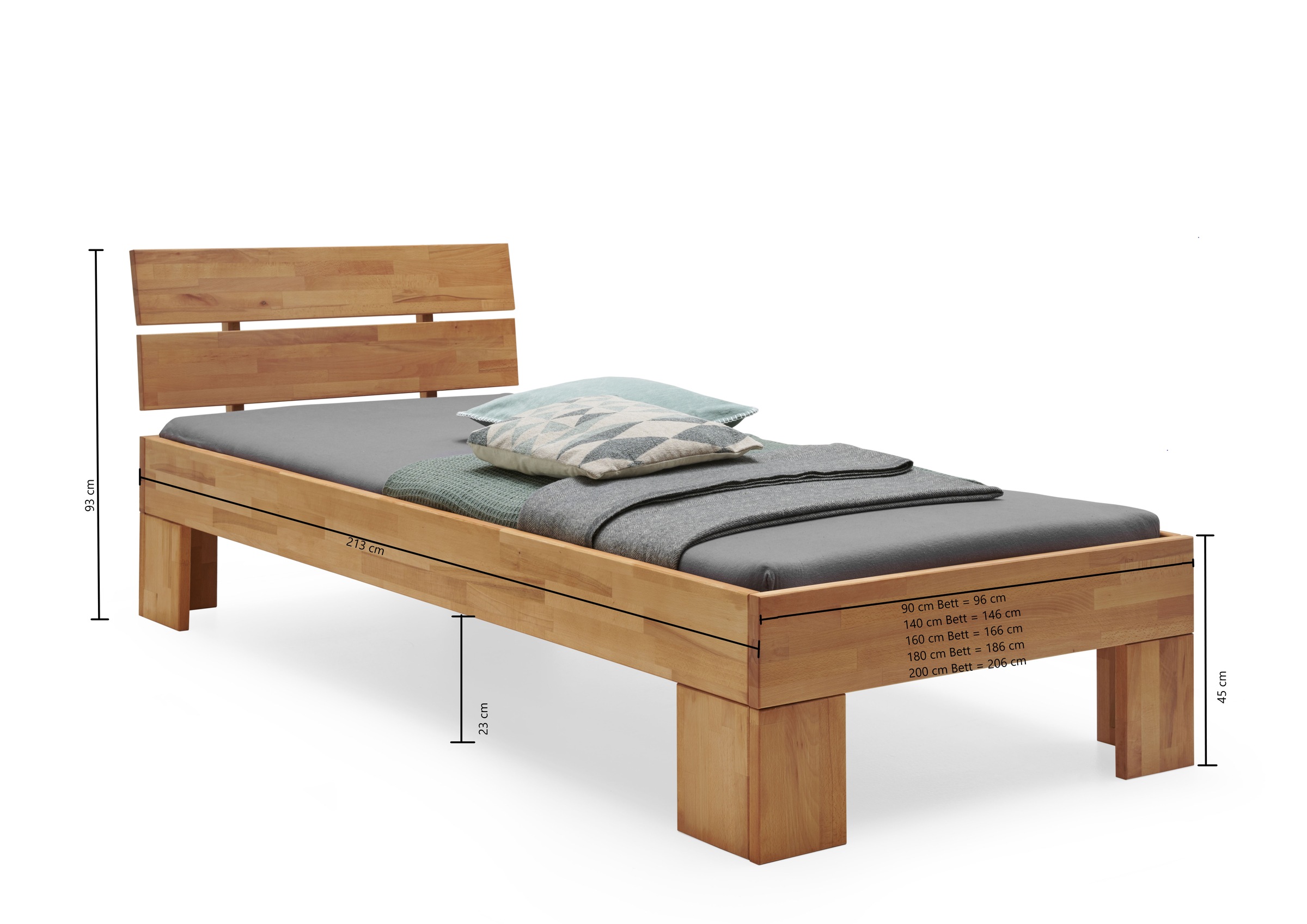 Home affaire Massivholzbett »Modesty II, Made in Europe«, (hohe Belastbarke günstig online kaufen