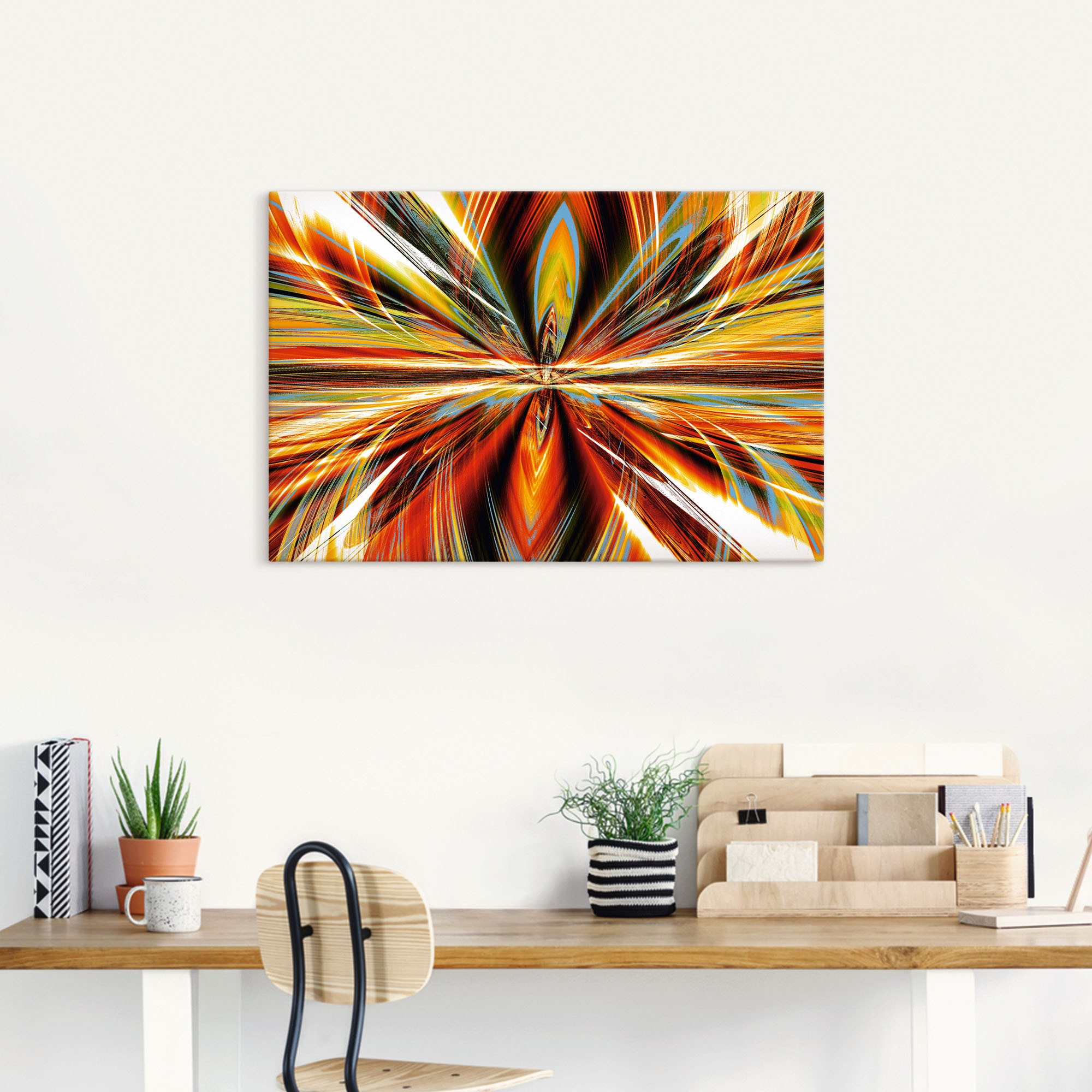 Artland Wandbild »Feuerstelle«, Gegenstandslos, (1 St.), als Alubild, Outdoorbild, Leinwandbild in verschied. Größen