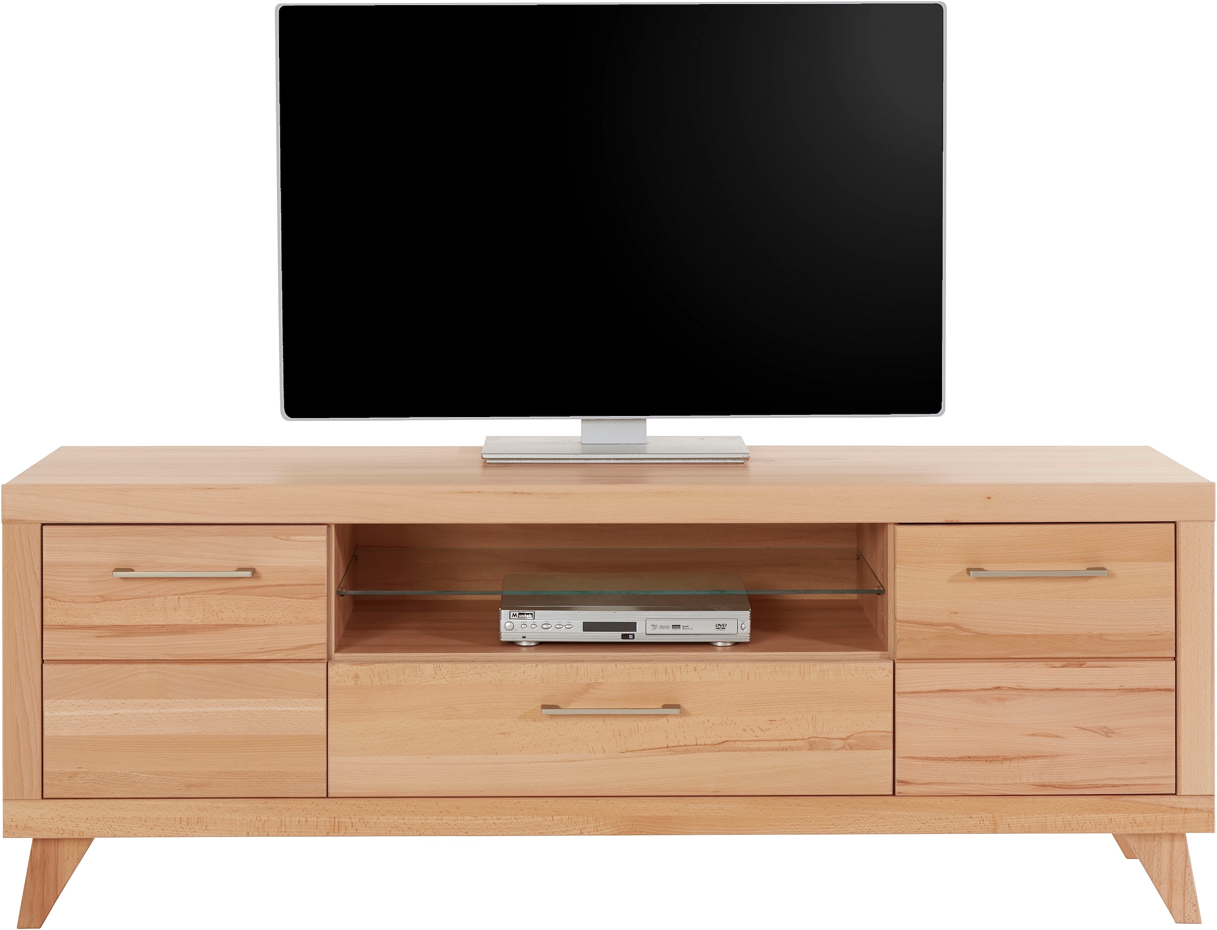 VOGL Möbelfabrik Lowboard »1237«, Massivholzfront, Breite ca. 171 cm, mit Softclose Funktion