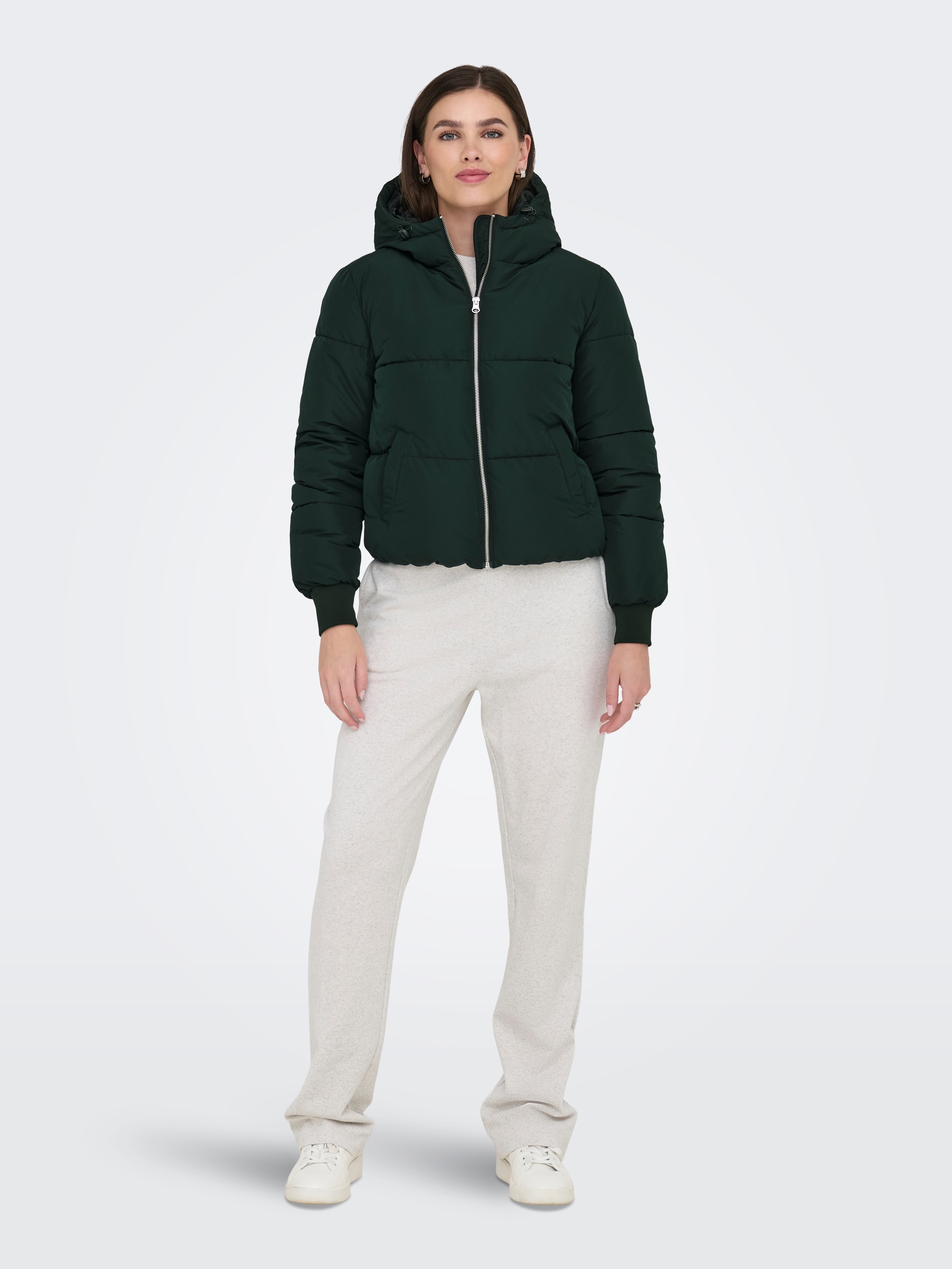 JDY Steppjacke »JDYNEWERICA LIFE SHORT HOOD JKT OTW NOOS« mit Kapuze