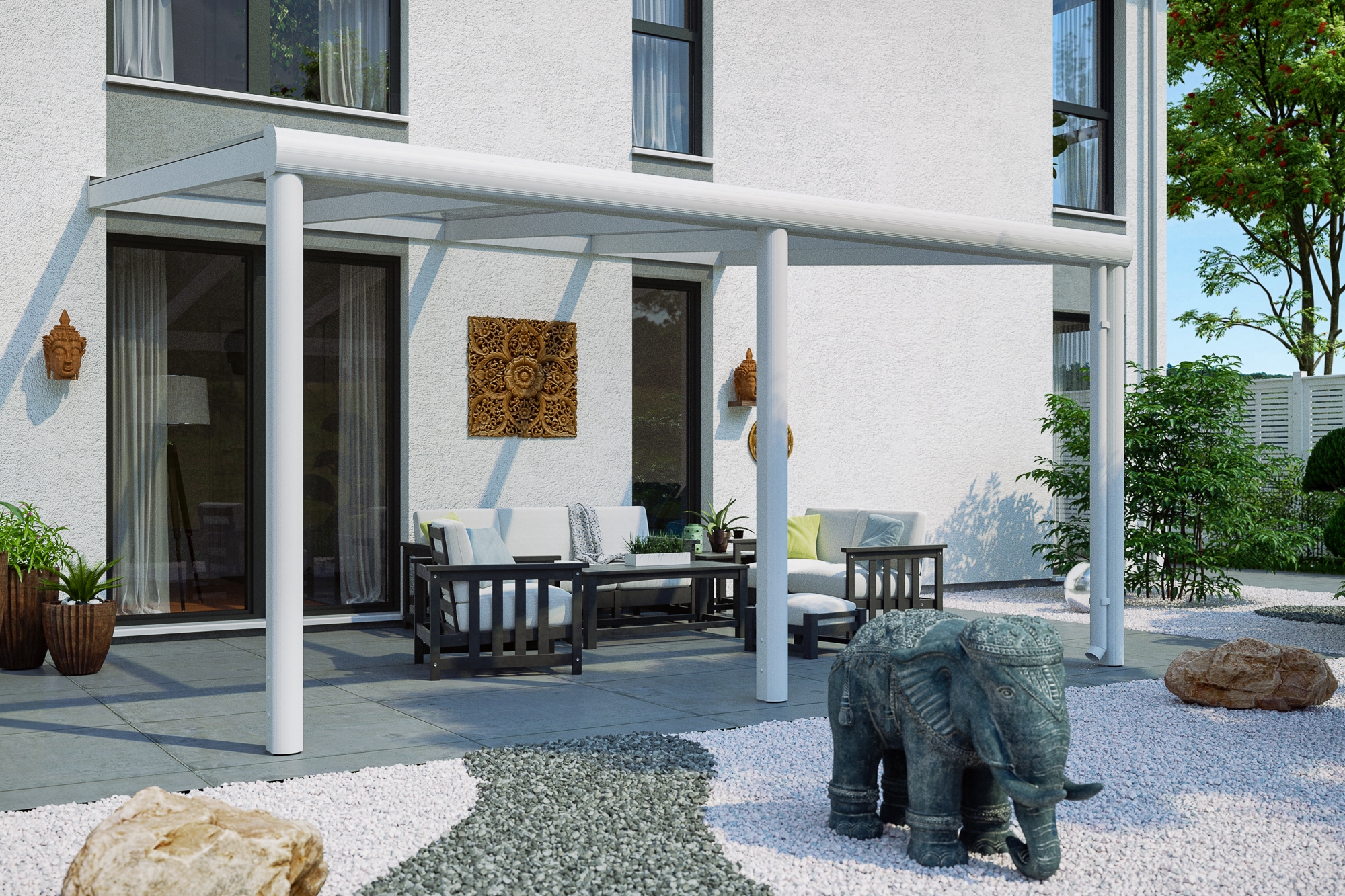 Skanholz Terrassendach »Garda« Aluminium