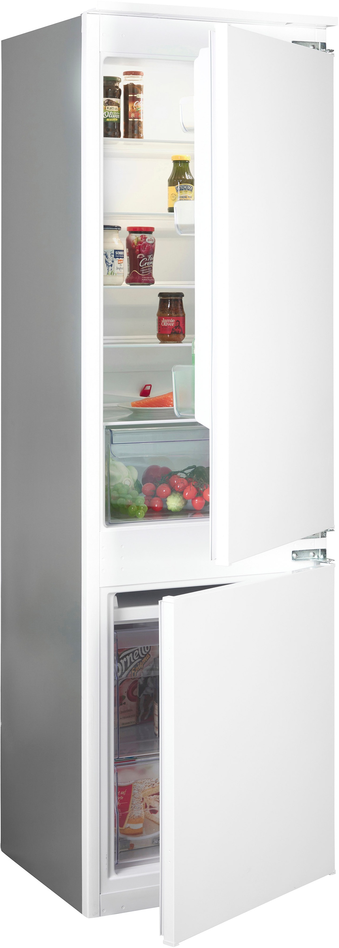 PRIVILEG Einbaukühlgefrierkombination »PCIL 178S12« 177 cm hoch 54 cm breit LessFrost Weiß Optischer Türalarm